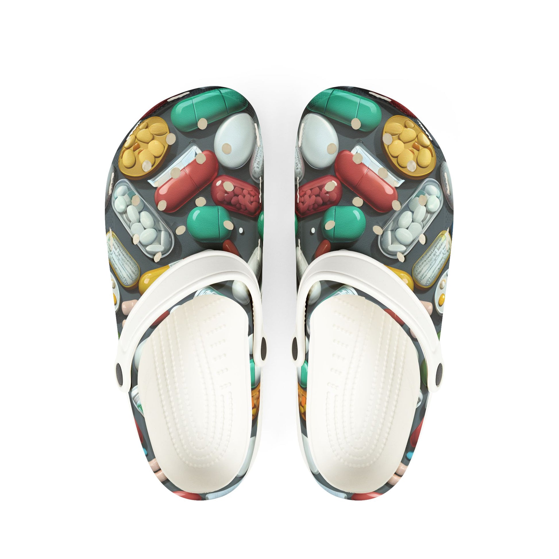 Pharma Themed EVA Foam Rubber Clogs - For Healthcare and Pharma Professionals