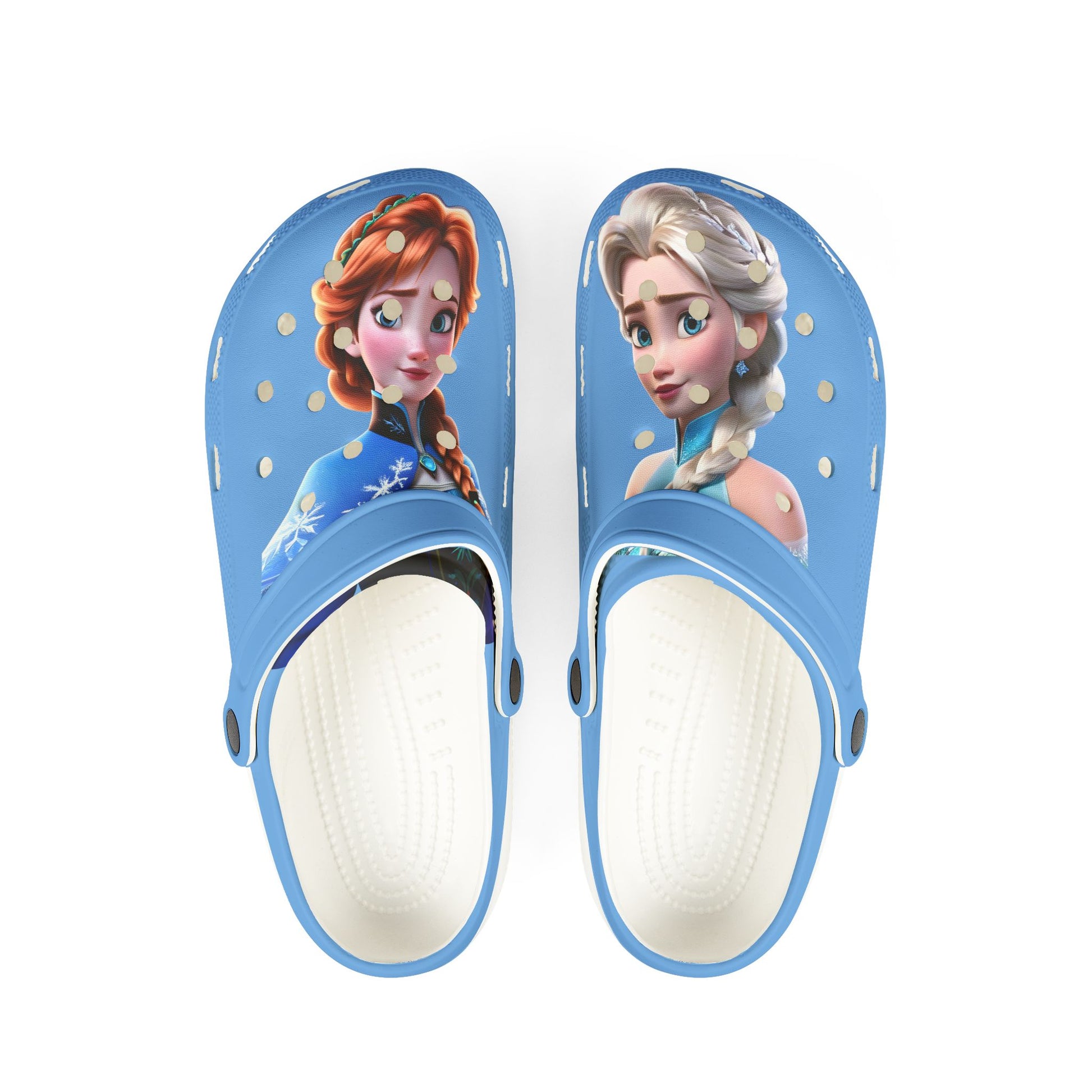 Frozen Themed EVA Foam Rubber Shoes for Healthcare Professionals