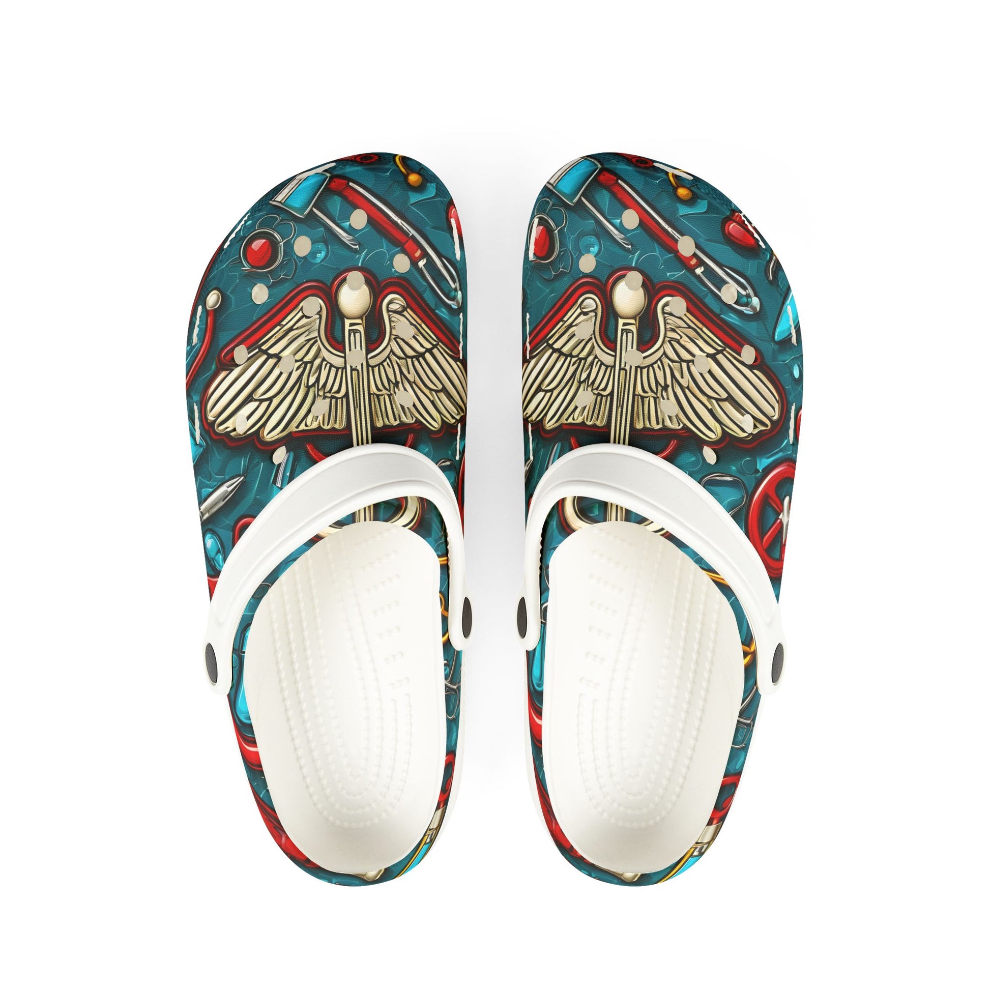 Healthcare Themed EVA Foam Rubber Shoes for Healthcare Professionals