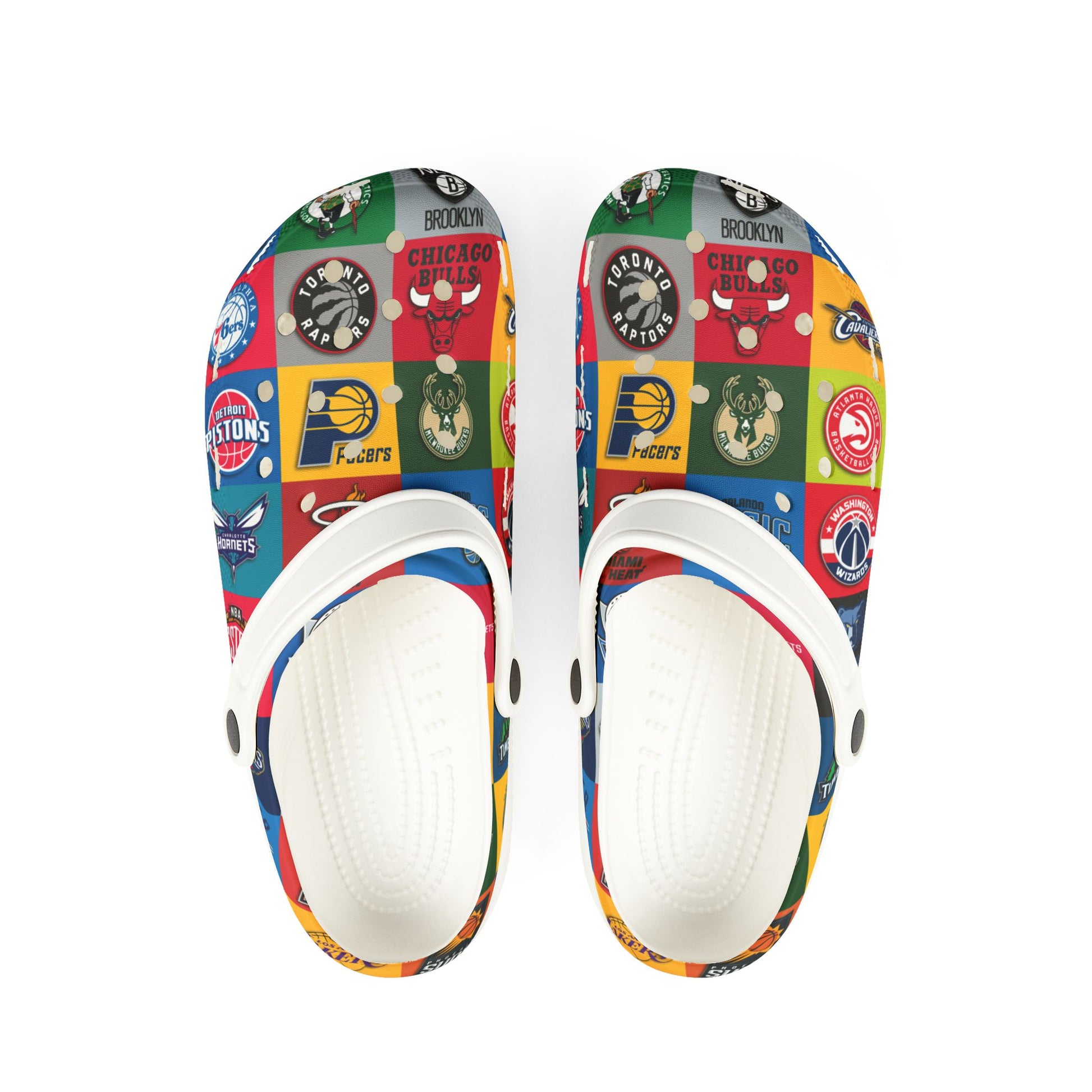 NBA Logos Themed EVA Foam Rubber Shoes for Healthcare Professionals