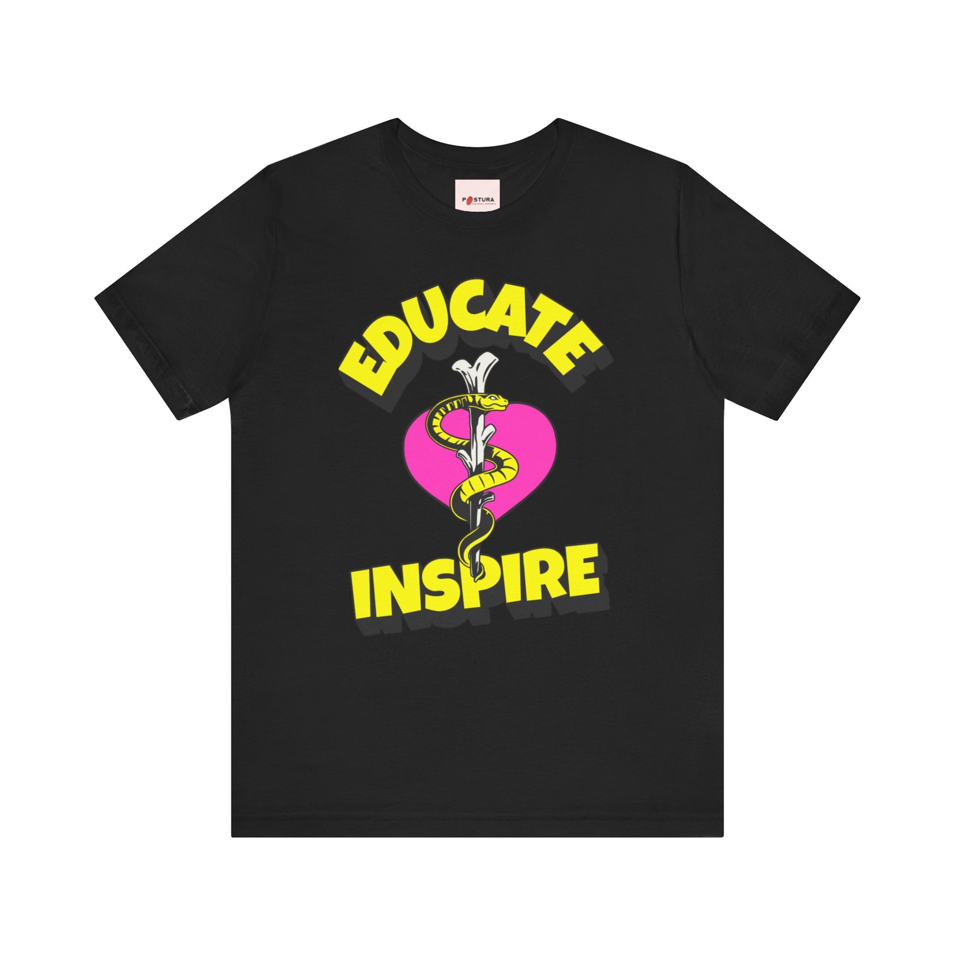 Educate Inspire Unisex Tee - Perfect for Healthcare Heroes | Vibrant Design for Medical Professionals
