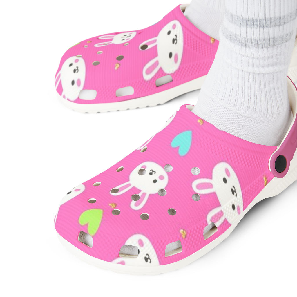 Cute Bunny EVA Foam Clogs - Fun and Comfortable Pink Shoes