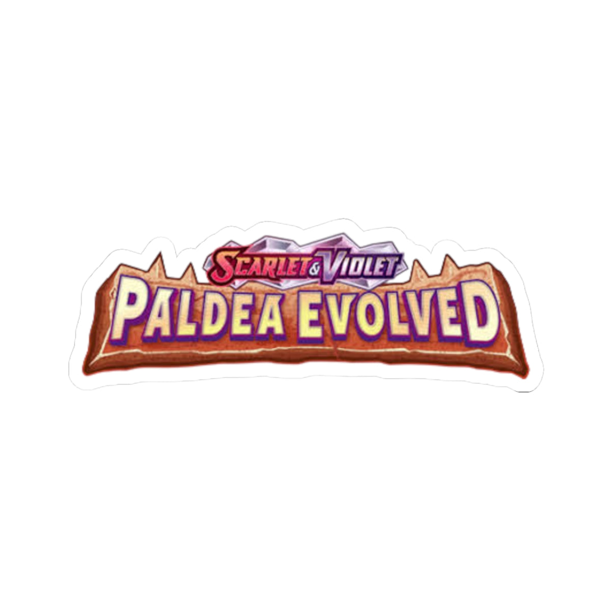 Kiss-Cut Sticker — "Paldea Evolved" Logo Decal
