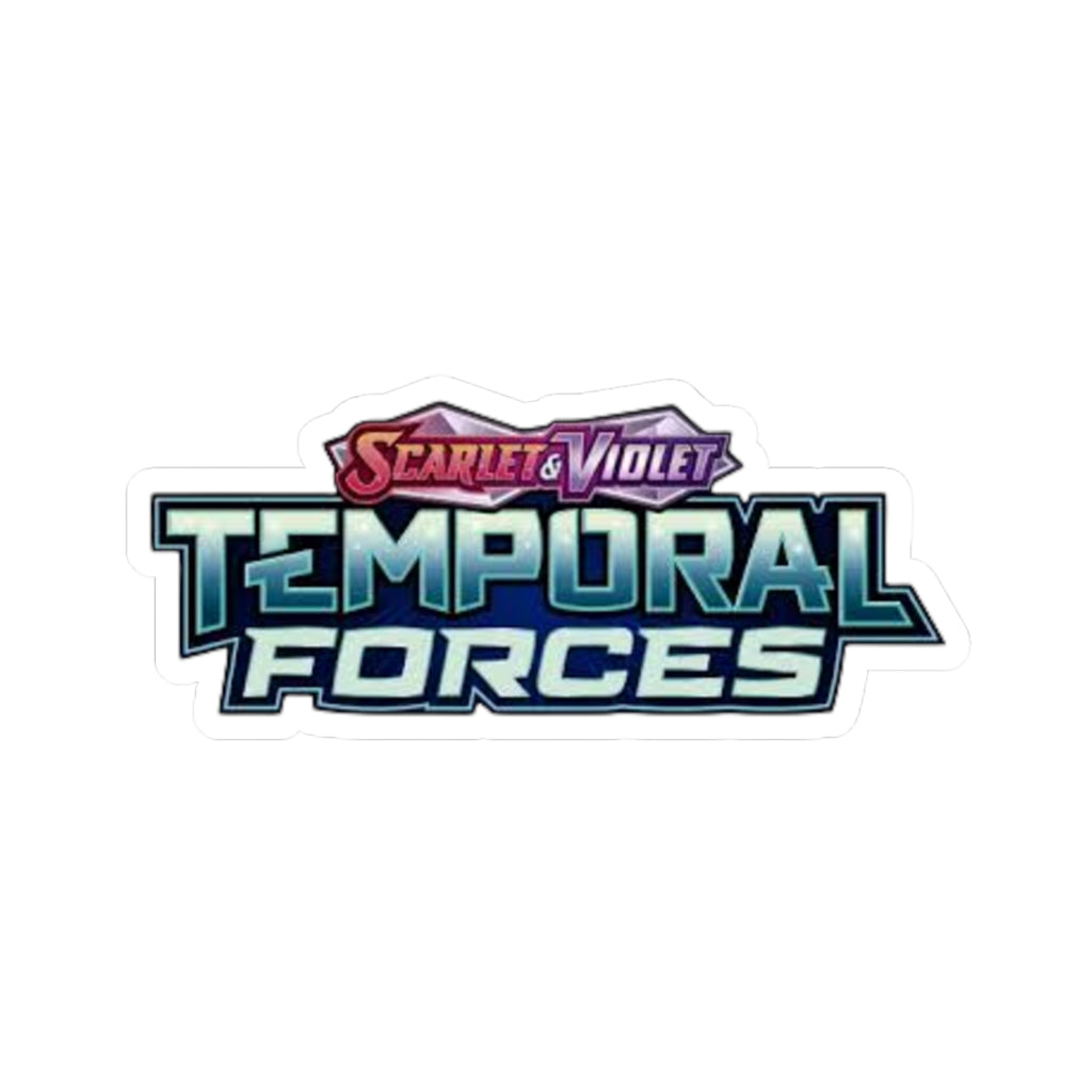 Temporal Forces Logo Kiss-Cut Sticker — "Scarlet & Violet" Gamer Skateboard Decal