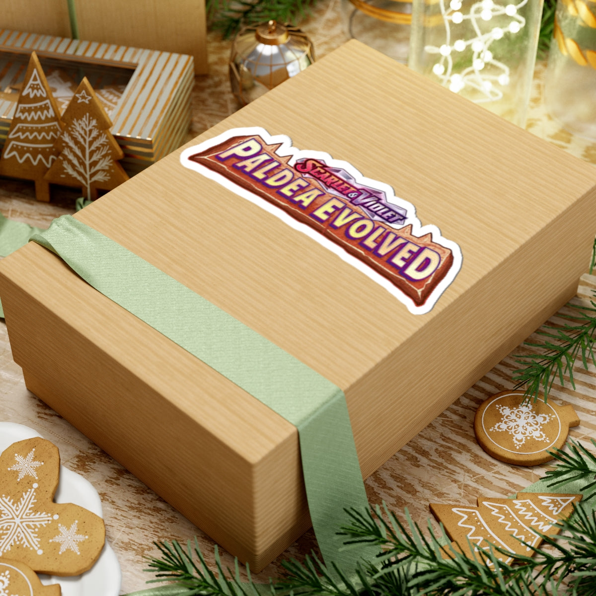 Kiss-Cut Sticker — "Paldea Evolved" Logo Decal