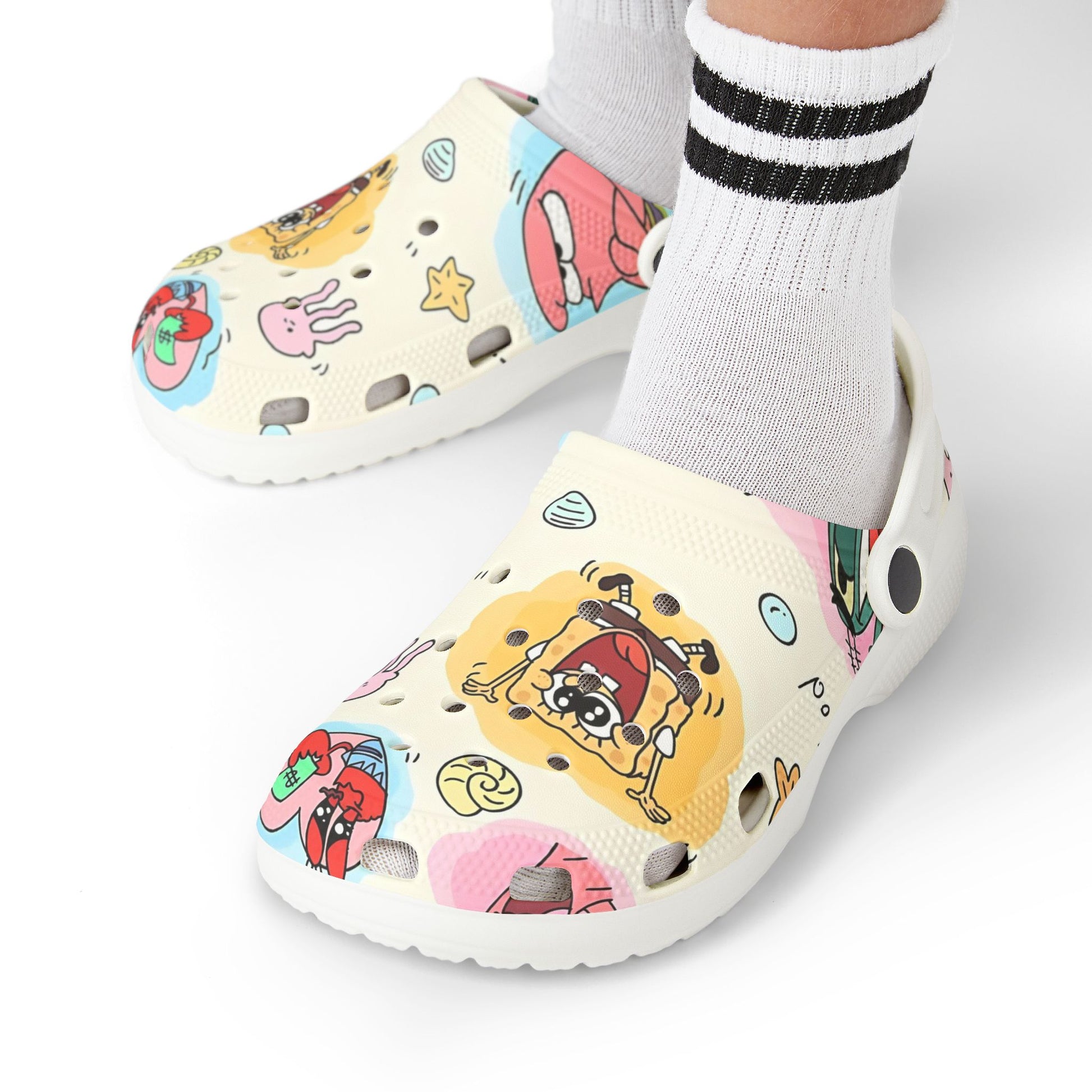 Spongebob Themed Kids Clogs -  Fun EVA Foam Shoes for Playtime