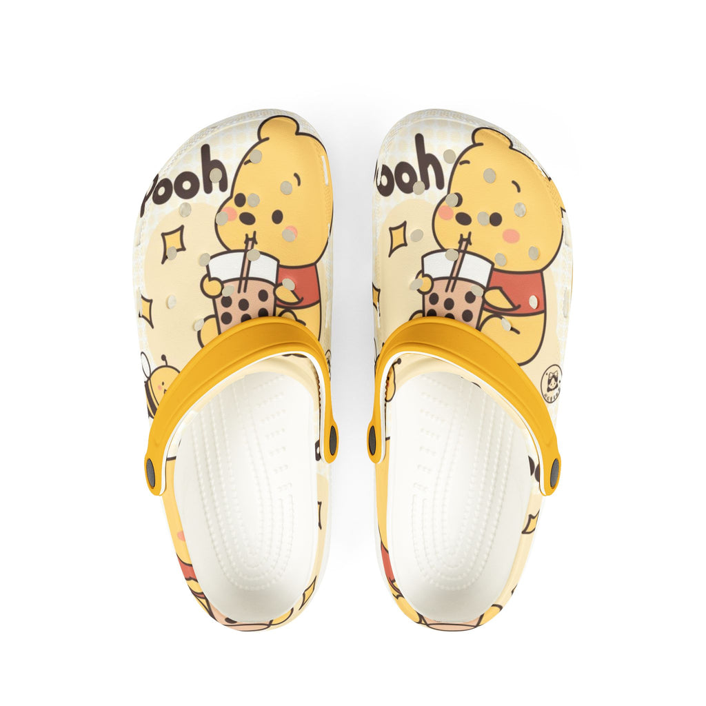 Pooh Themed EVA Foam Rubber Shoes for Healthcare Professionals