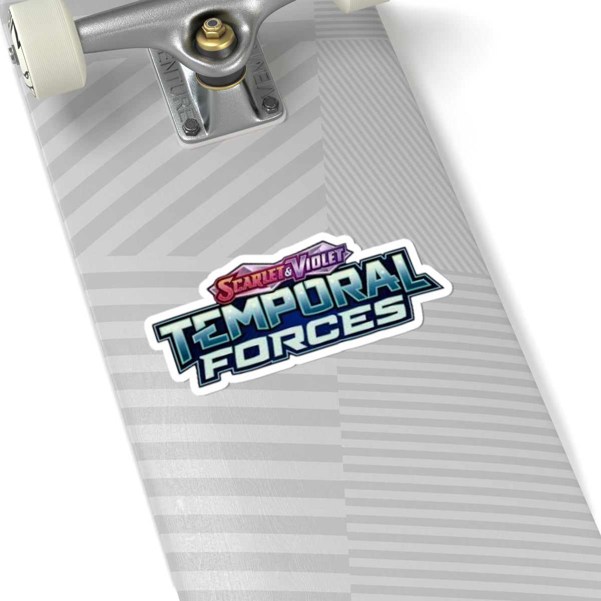 Temporal Forces Logo Kiss-Cut Sticker — "Scarlet & Violet" Gamer Skateboard Decal