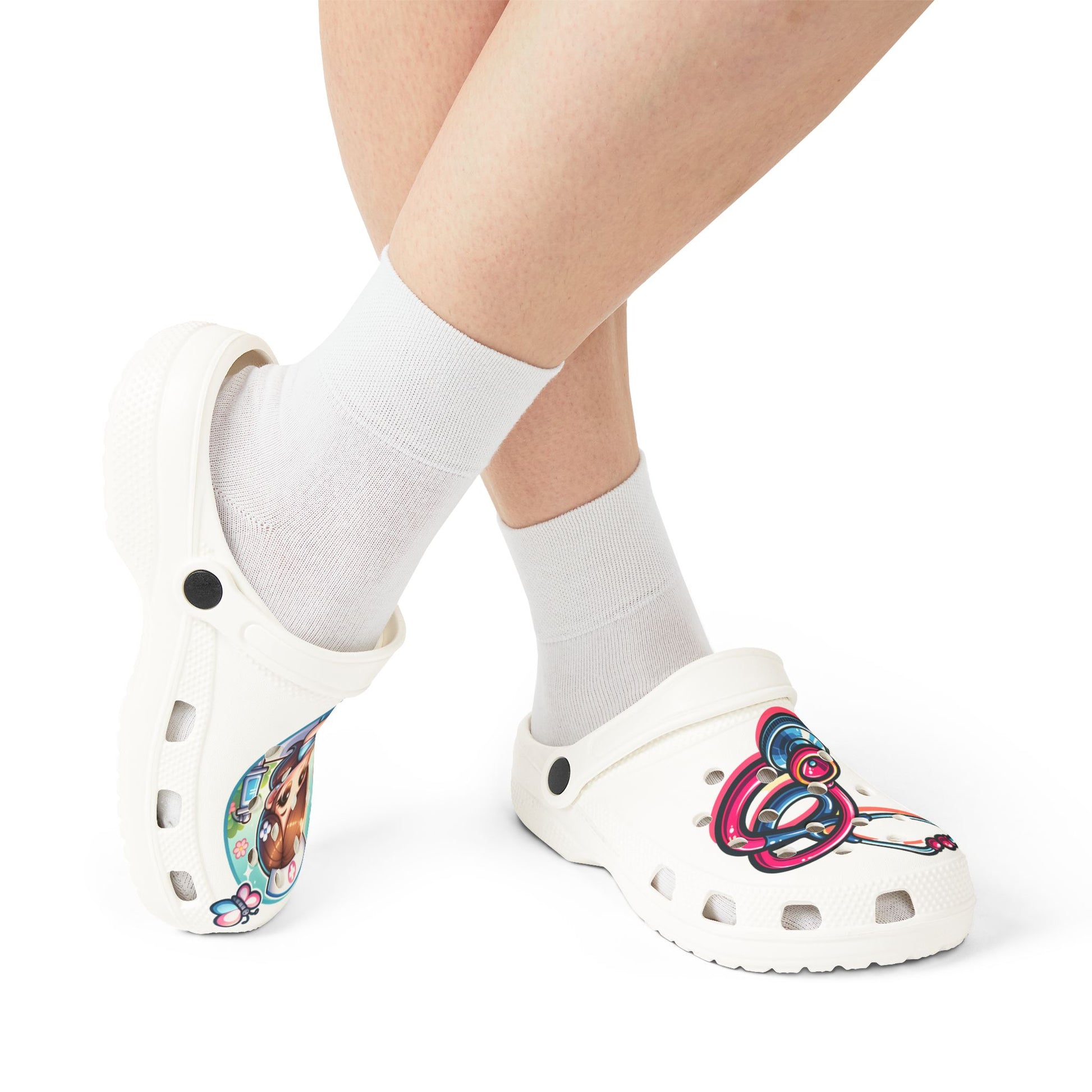 Cute Nurse-Themed EVA Foam Rubber Shoes for Healthcare Professionals