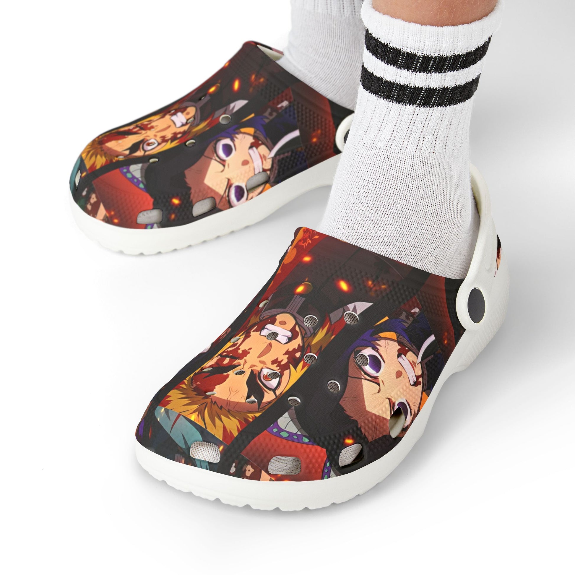 Demon Slayer Themed Kids Clogs -  Fun EVA Foam Shoes for Playtime