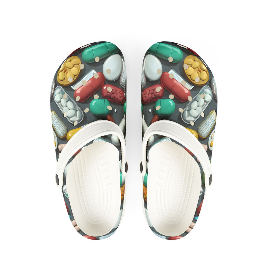 Pharma Themed EVA Foam Rubber Clogs - For Healthcare and Pharma Professionals