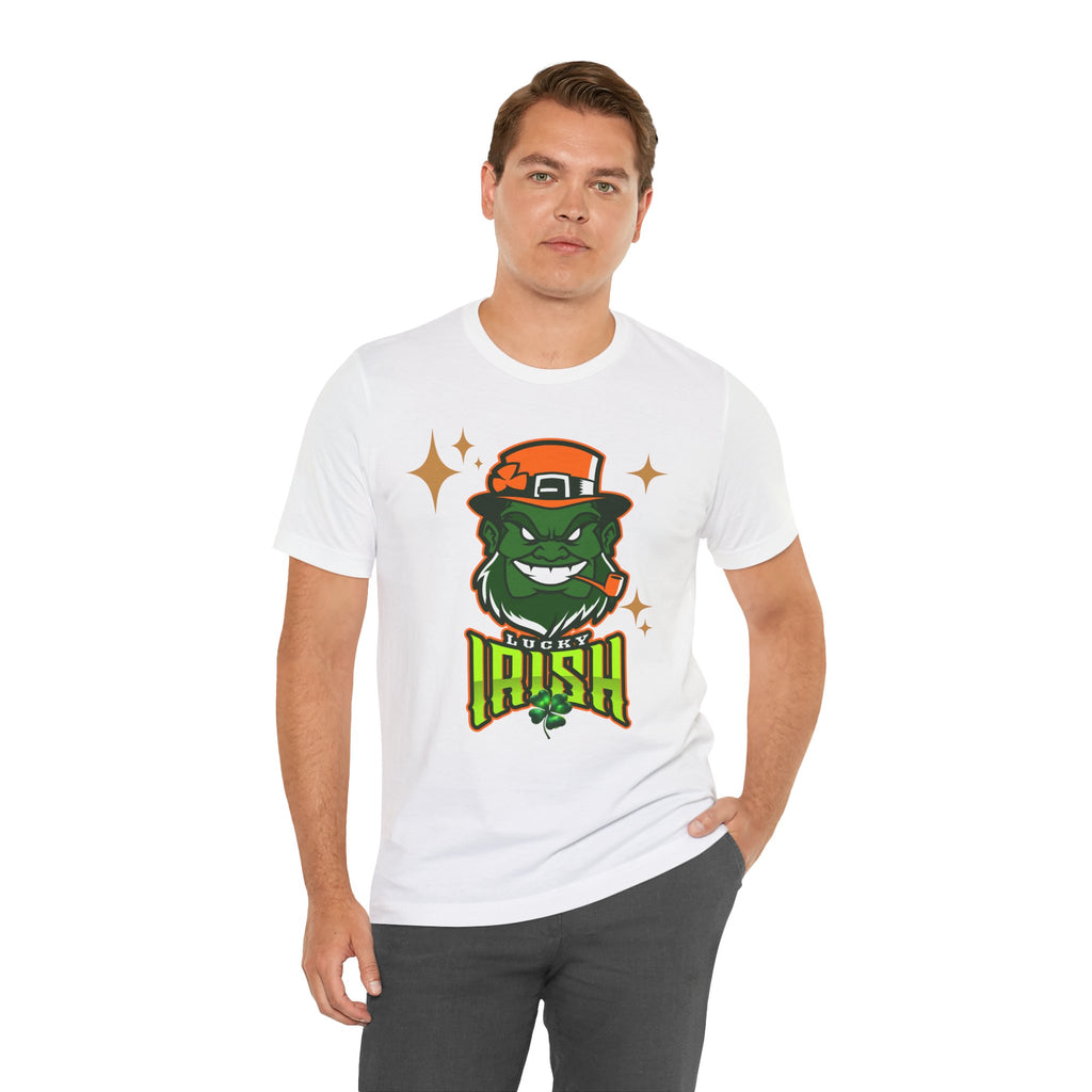 Saint Patrick's Day Lucky Tee - Green Leprechaun Design