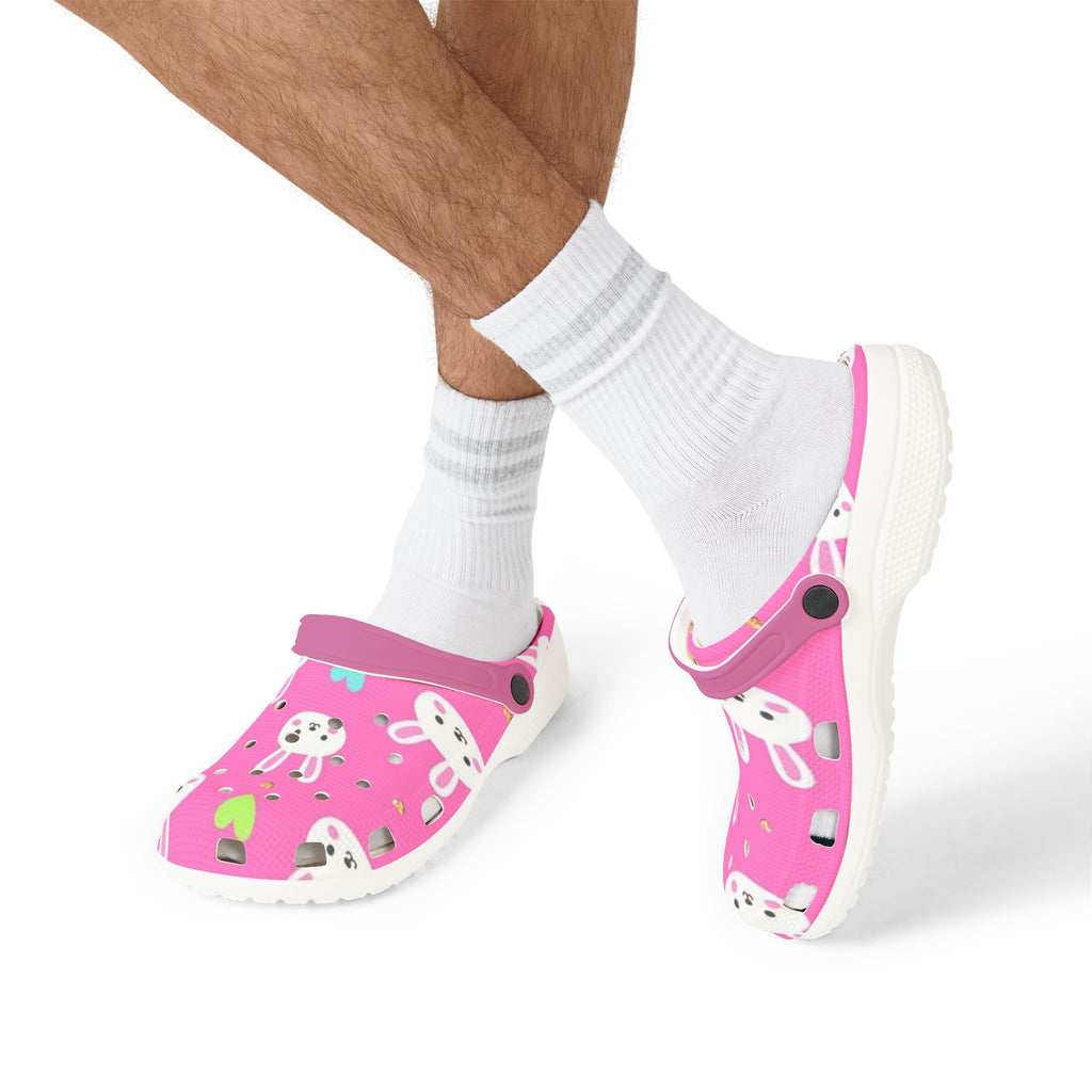 Cute Bunny EVA Foam Clogs - Fun and Comfortable Pink Shoes