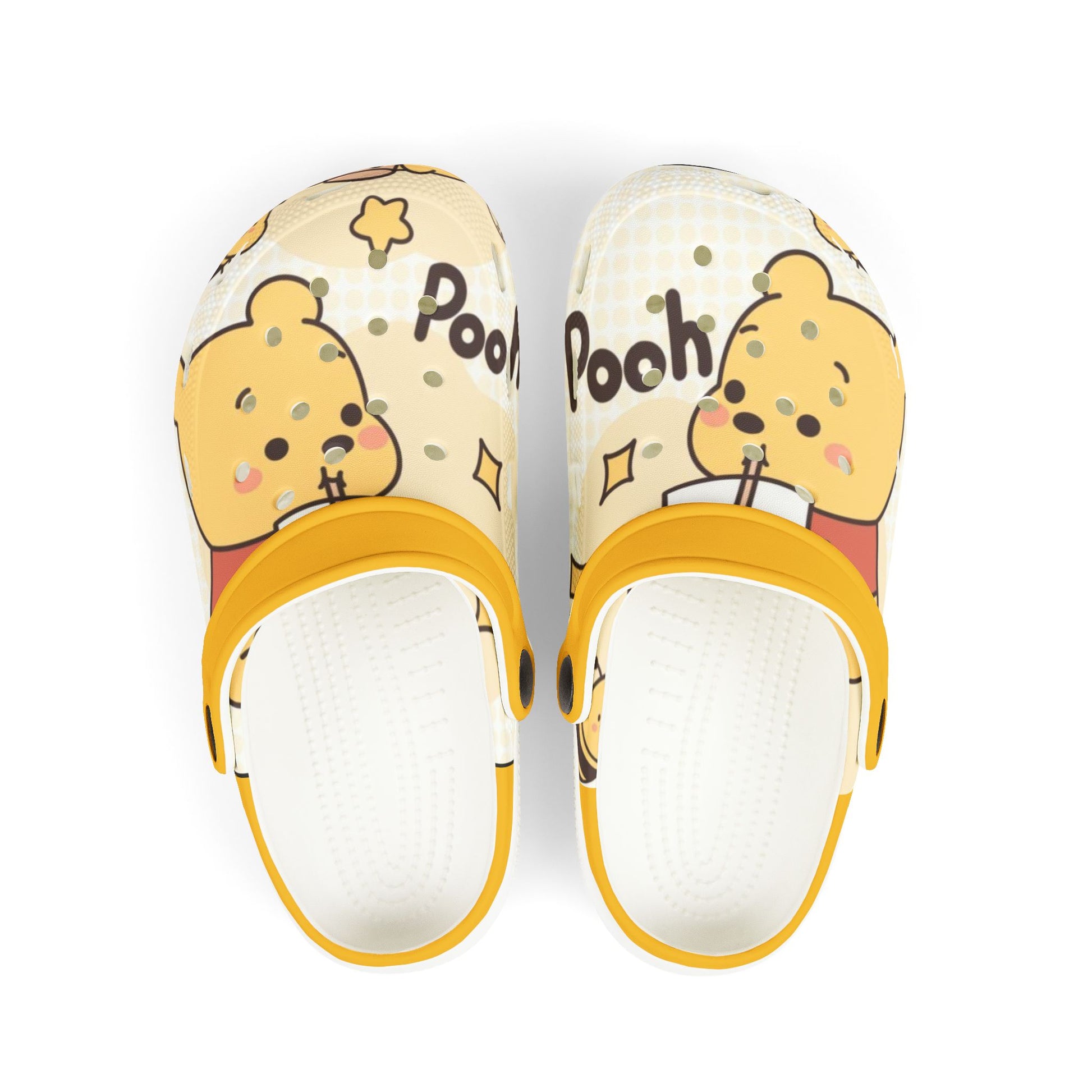 Pooh Themed Kids Clogs -  Fun EVA Foam Shoes for Playtime