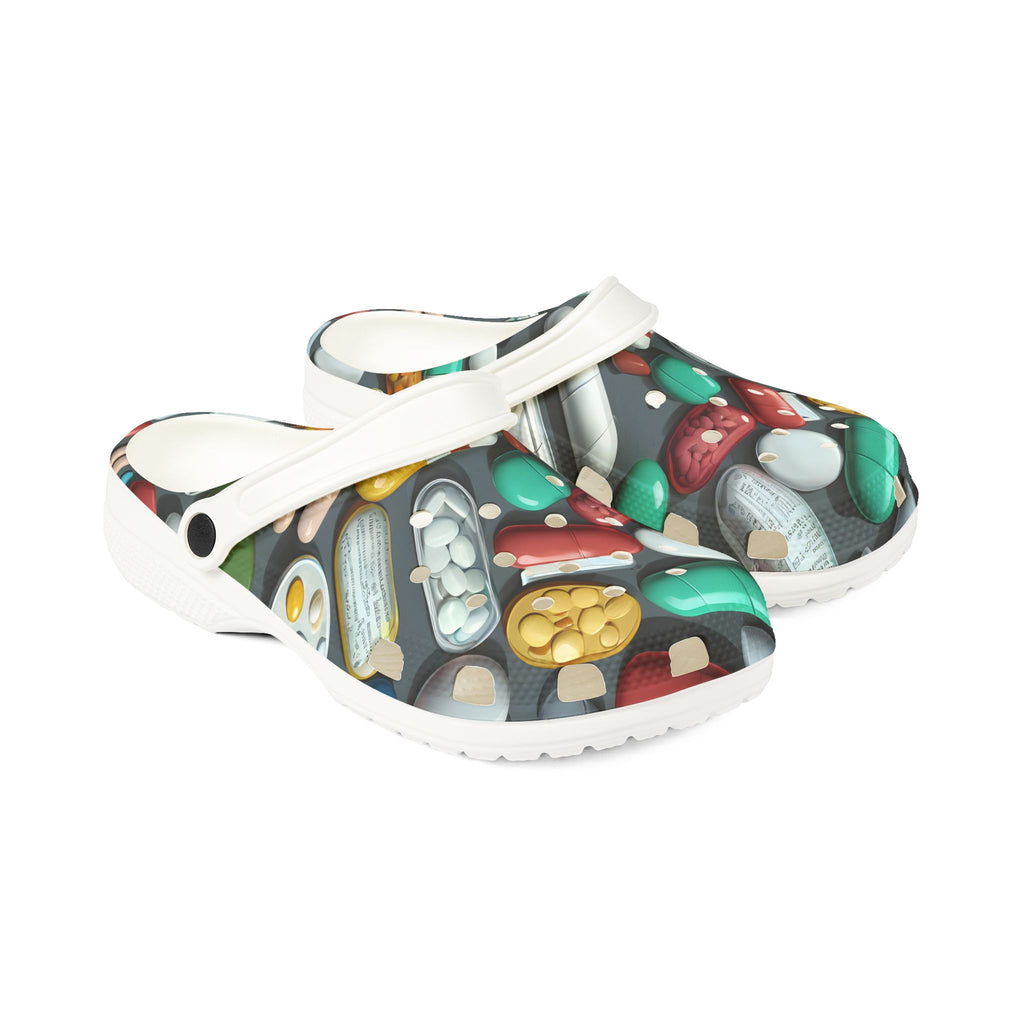 Pharma Themed EVA Foam Rubber Clogs - For Healthcare and Pharma Professionals