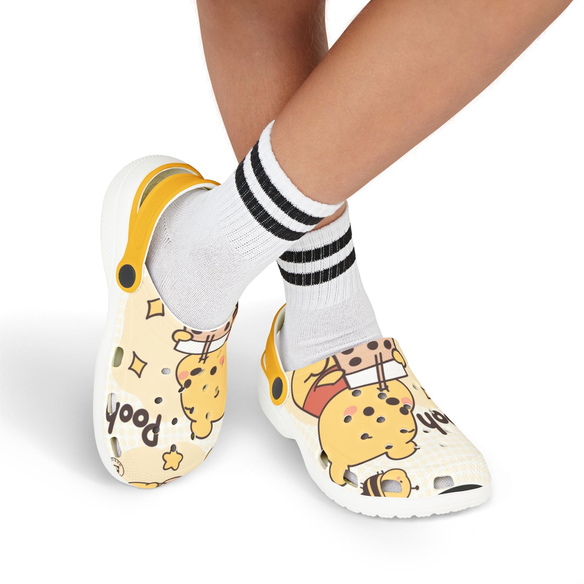 Pooh Themed Kids Clogs -  Fun EVA Foam Shoes for Playtime