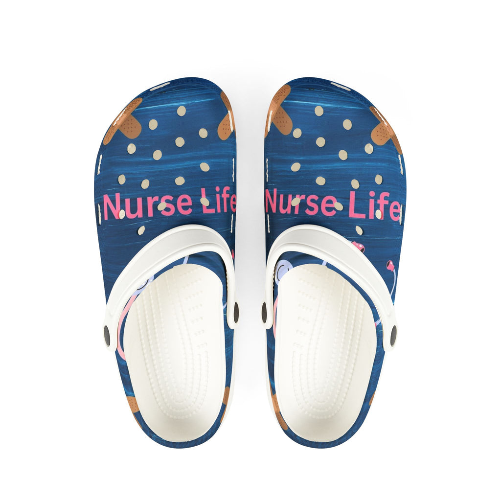 Nurse Life­™ Healthcare Themed EVA Foam Rubber Shoes for Healthcare Professionals