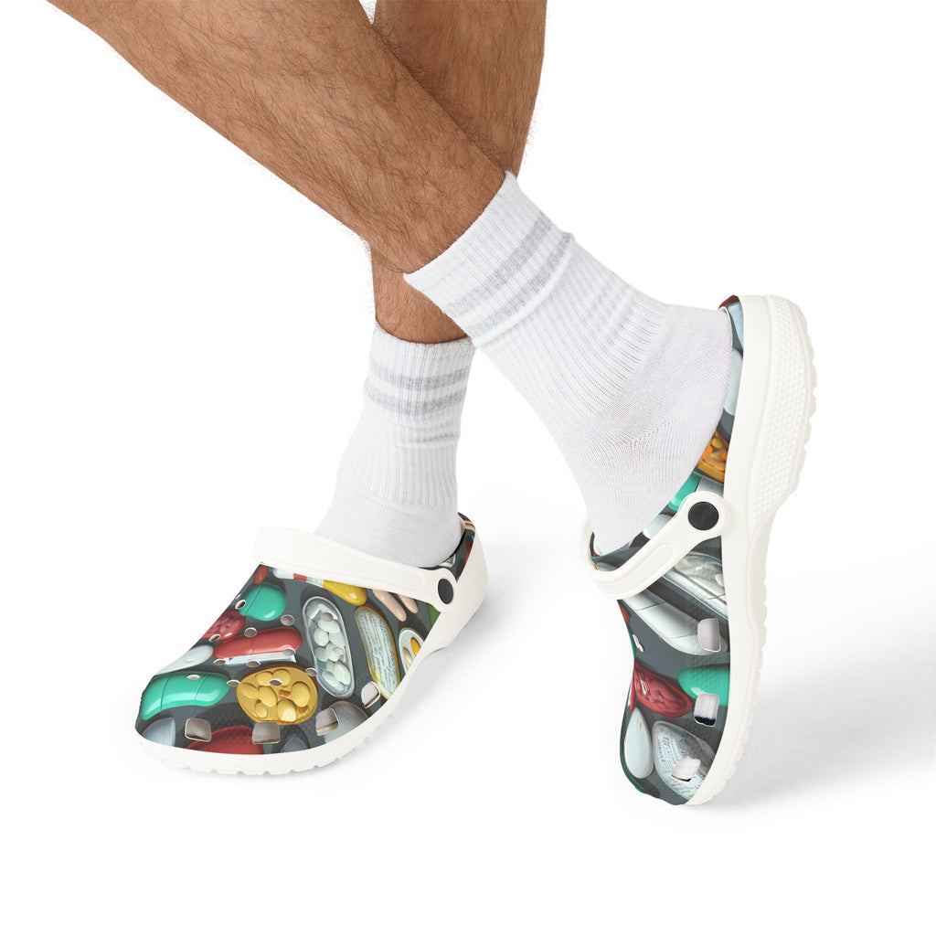Pharma Themed EVA Foam Rubber Clogs - For Healthcare and Pharma Professionals
