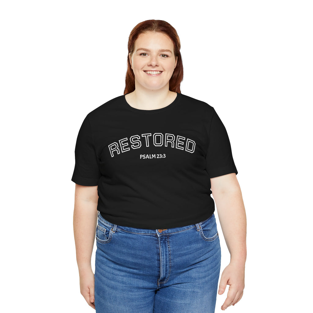 Restored Psalm 23:3 T-Shirt — Christian Faith Tee