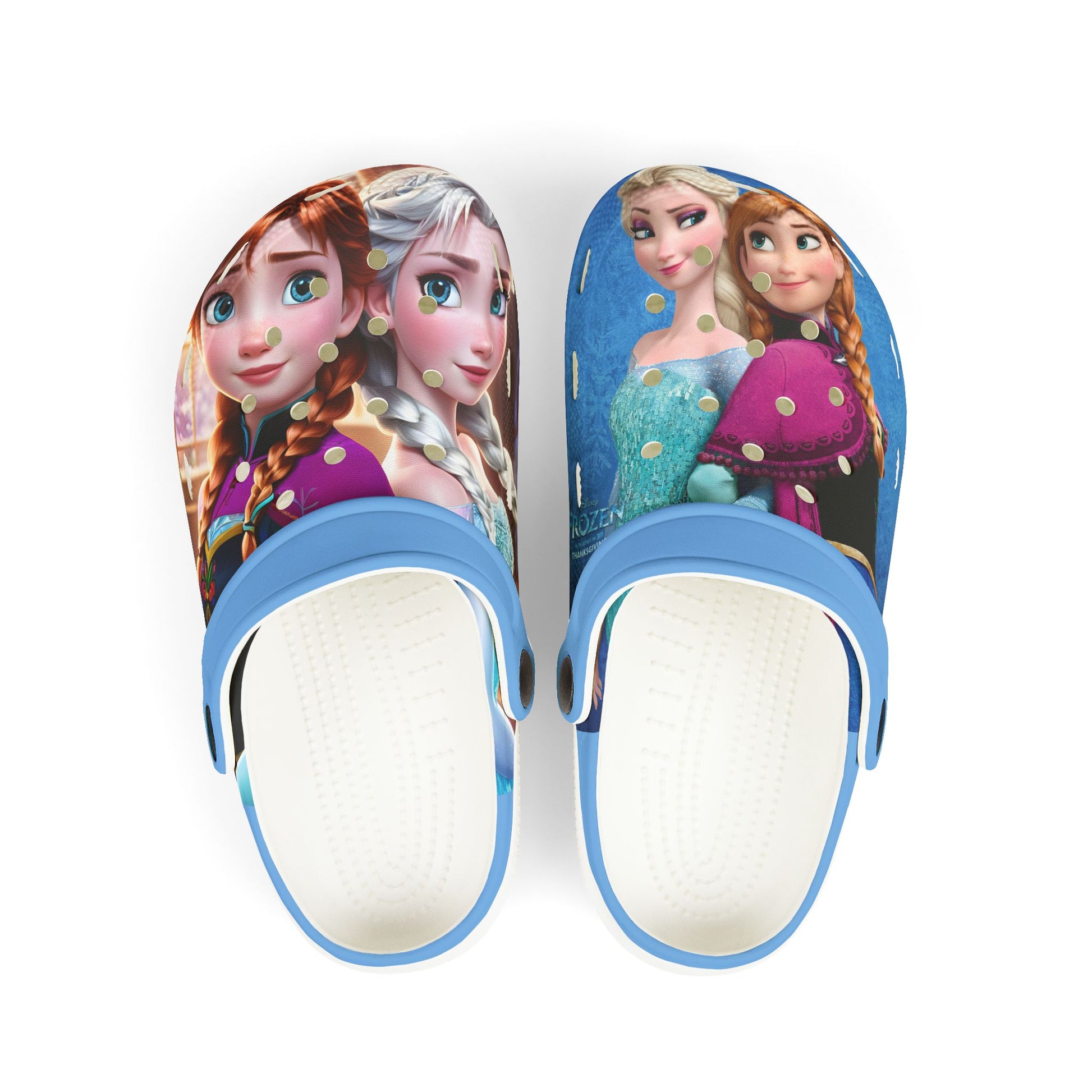 Frozen Themed Kids Clogs -  Fun EVA Foam Shoes for Playtime