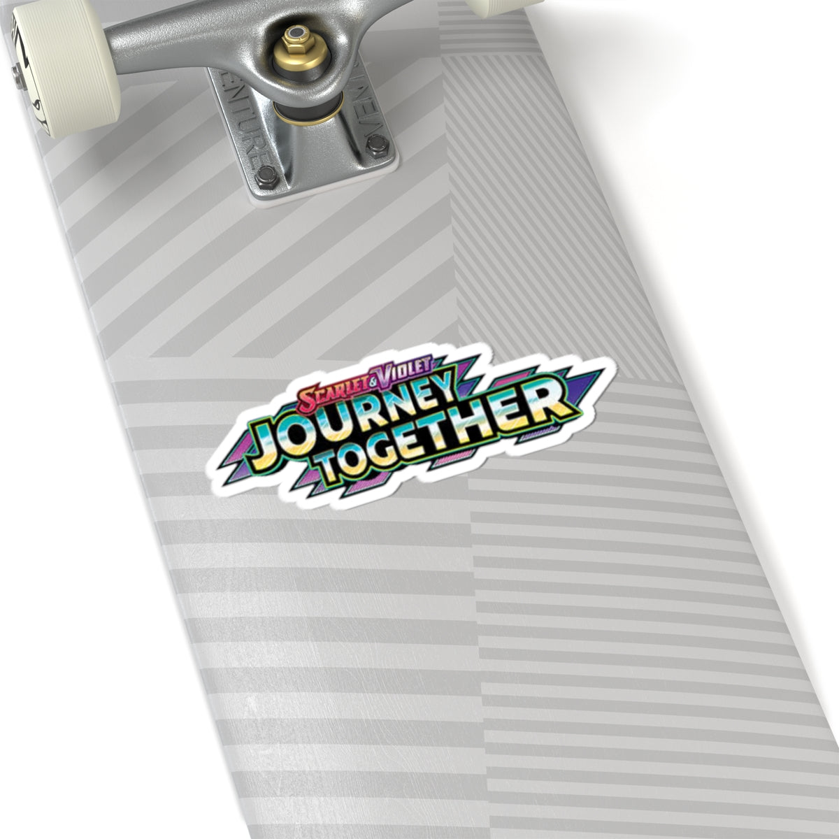 Journey Together Kiss-Cut Sticker — Retro Rainbow Logo Decal