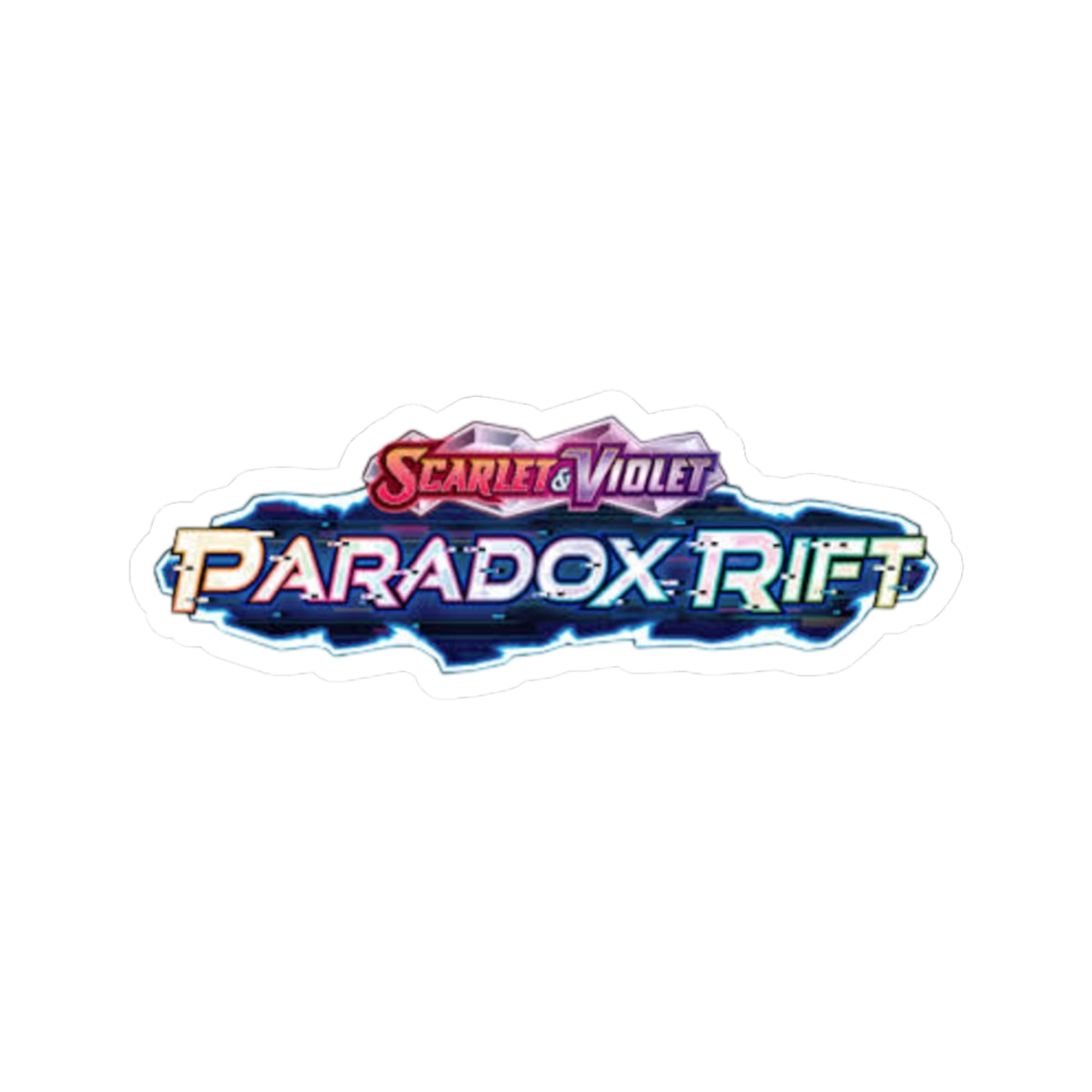 Paradox Rift Kiss-Cut Sticker — Scarlet & Violet Logo Decal