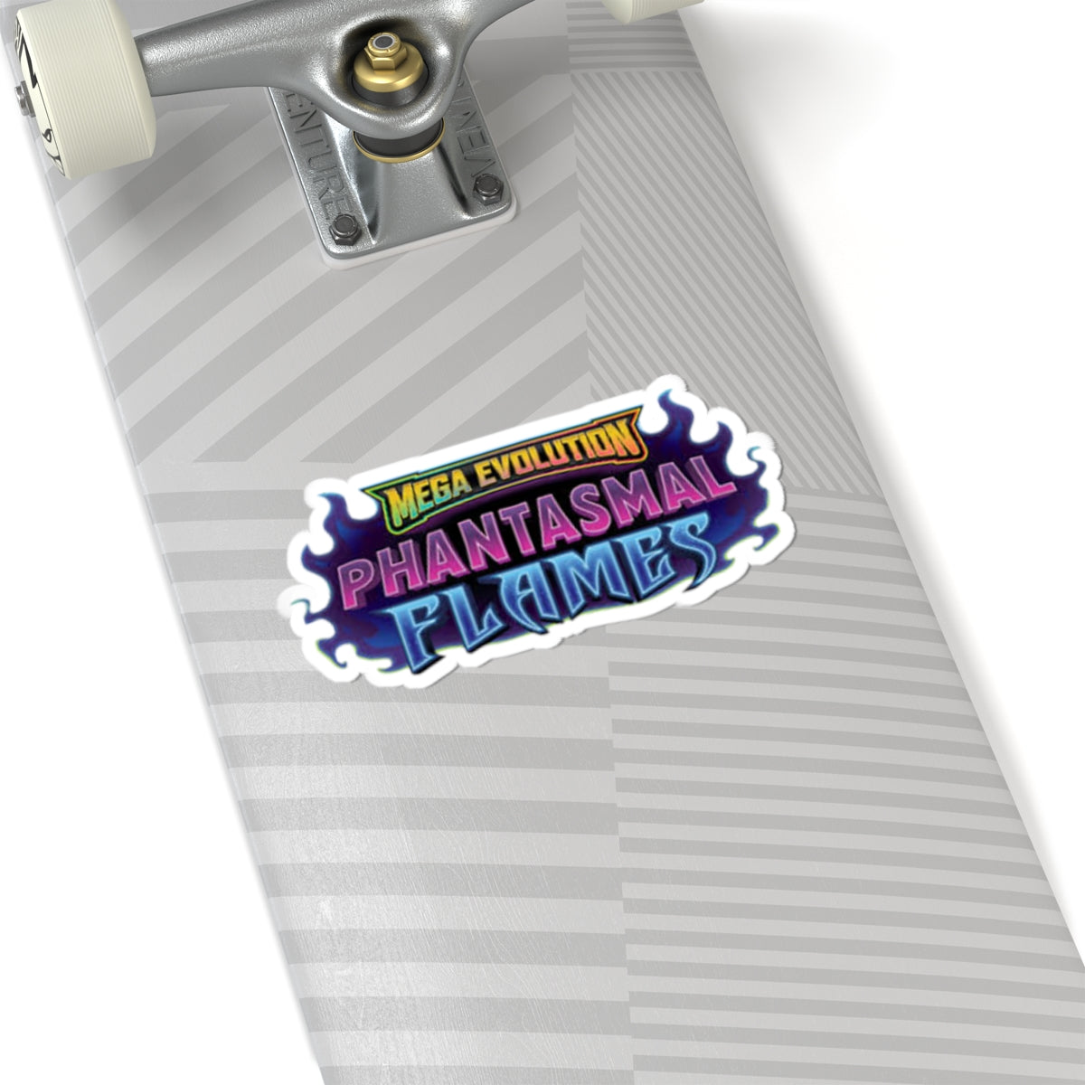 Phantasmal Flames Kiss-Cut Sticker — Mega Evolution Gaming Logo Decal