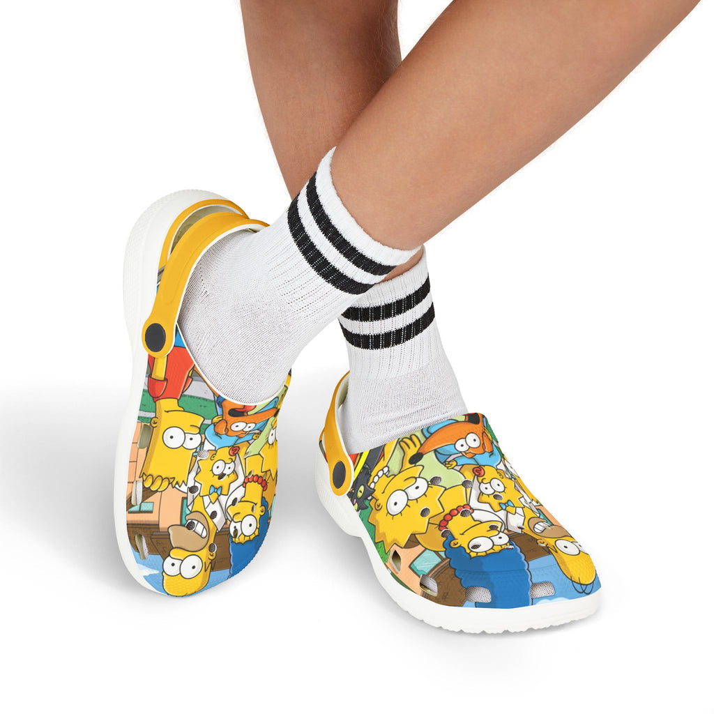Simpsons Themed Kids Clogs -  Fun EVA Foam Shoes for Playtime