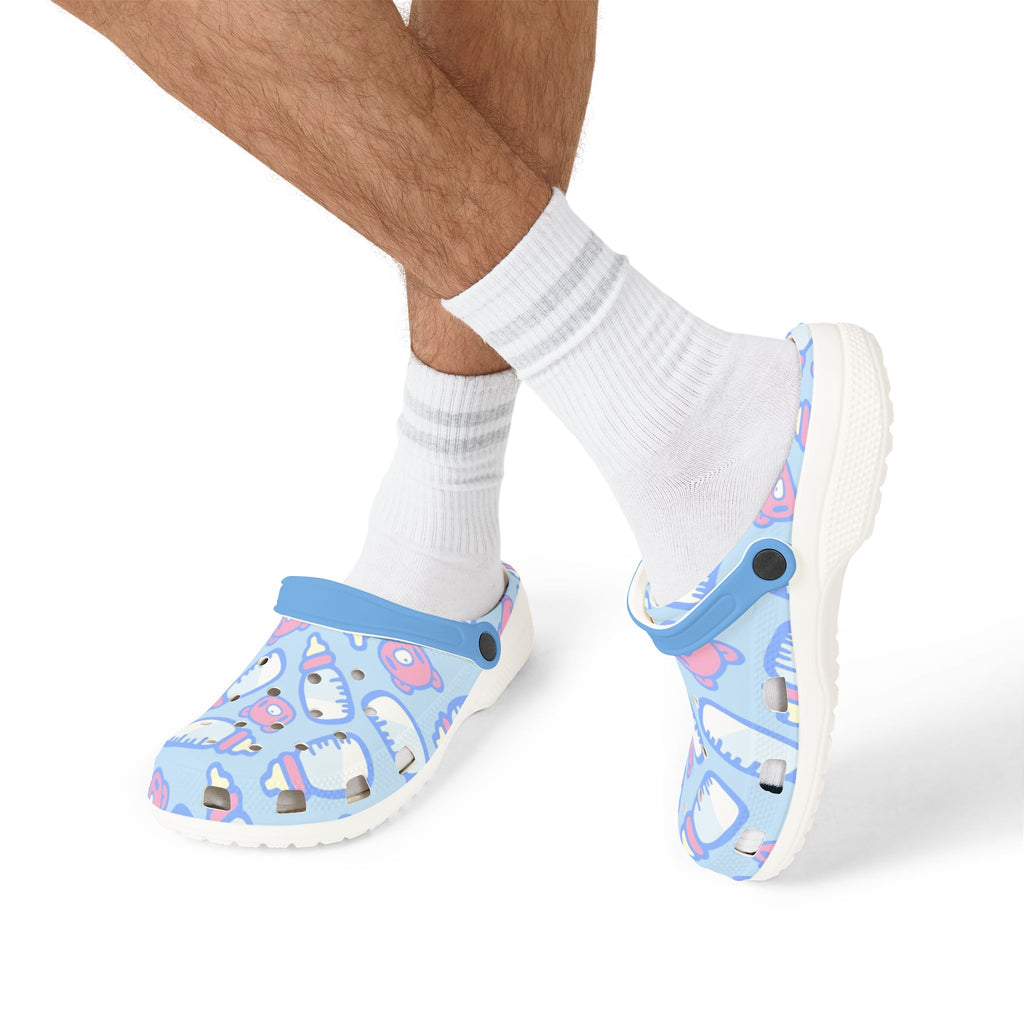 Fun Baby Bottle Themed EVA Foam Rubber Shoes with Ice Cream and Bear Design