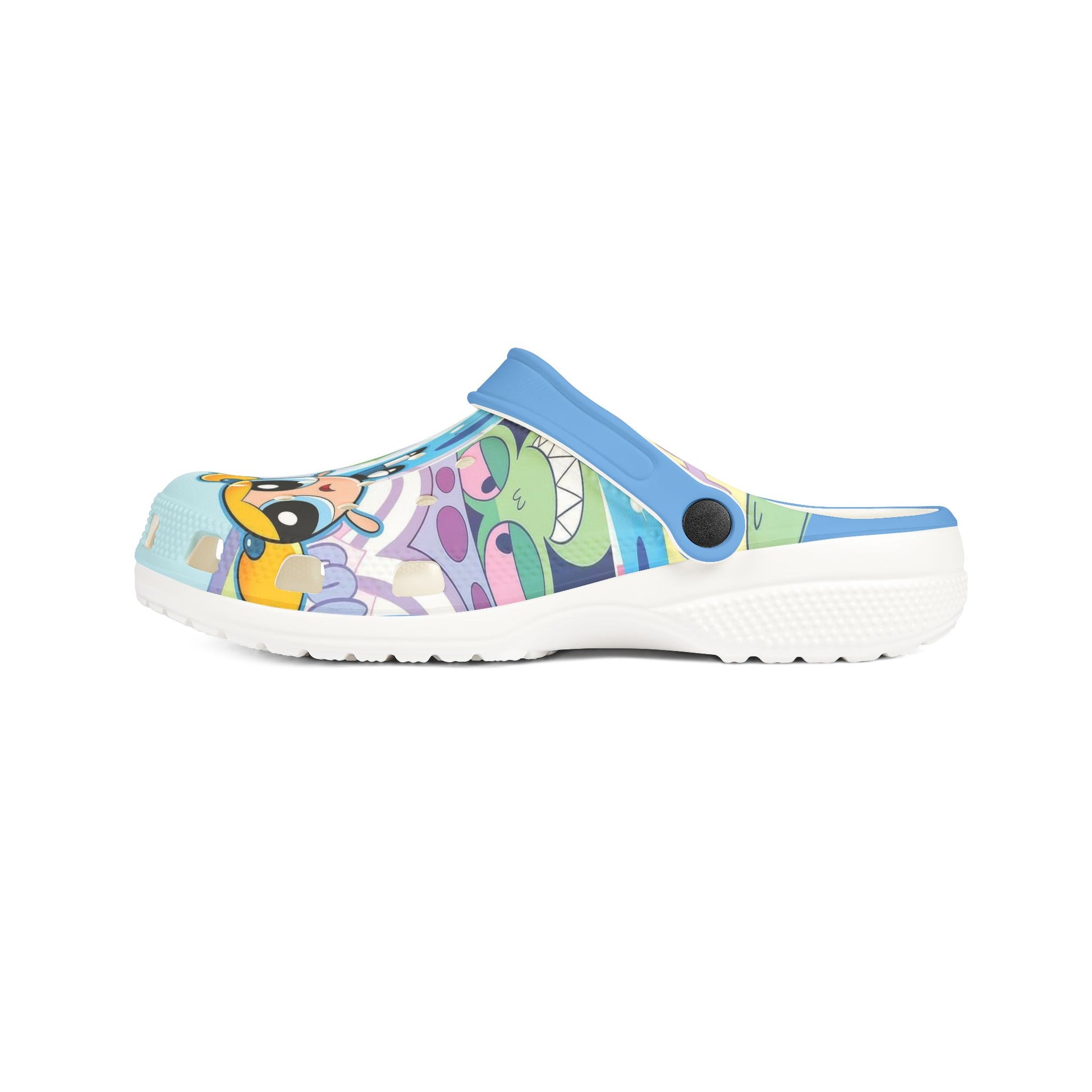Power Puff Themed EVA Foam Rubber Shoes for Healthcare Professionals