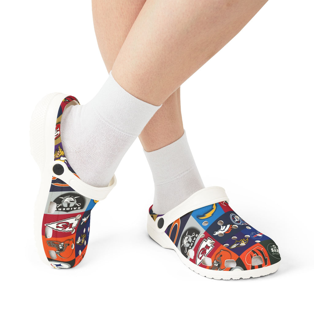 NFL Logos Themed EVA Foam Rubber Shoes for Healthcare Professionals