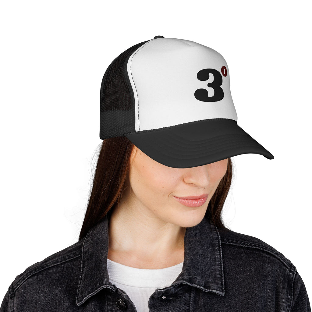 3 Trucker Hat — Minimal Retro Degree Cap