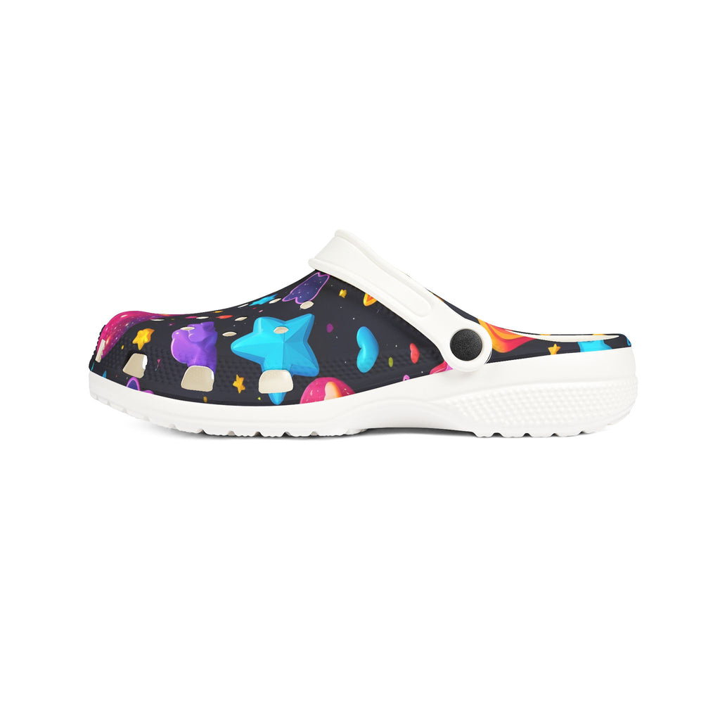 Shapes Themed EVA Foam Rubber Shoes for Healthcare Professionals