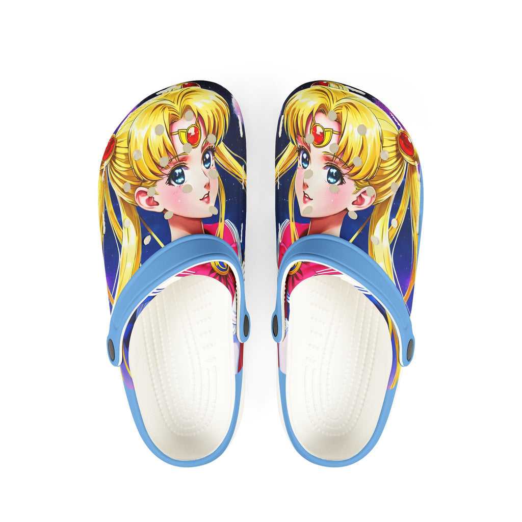 Sailor Moon EVA Foam Clogs - Cute Graphic Clogs for Anime Lovers