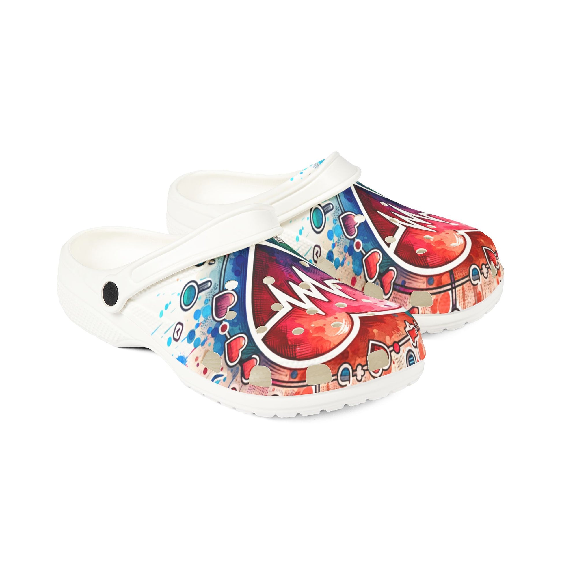 Heartbeat Nurse-Themed EVA Foam Rubber Shoes for Healthcare Professionals