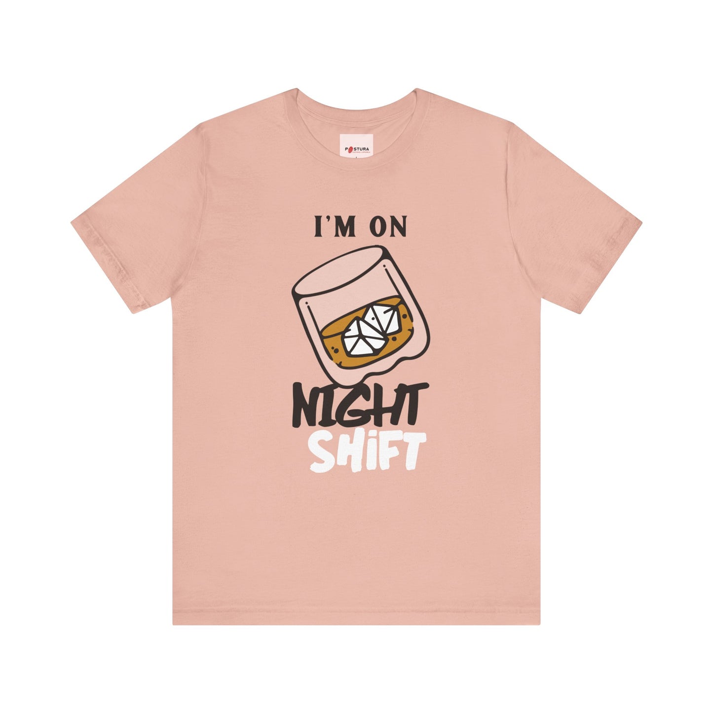 Night Shift Unisex Tee Design - Funny Work Shirt for Night Owls