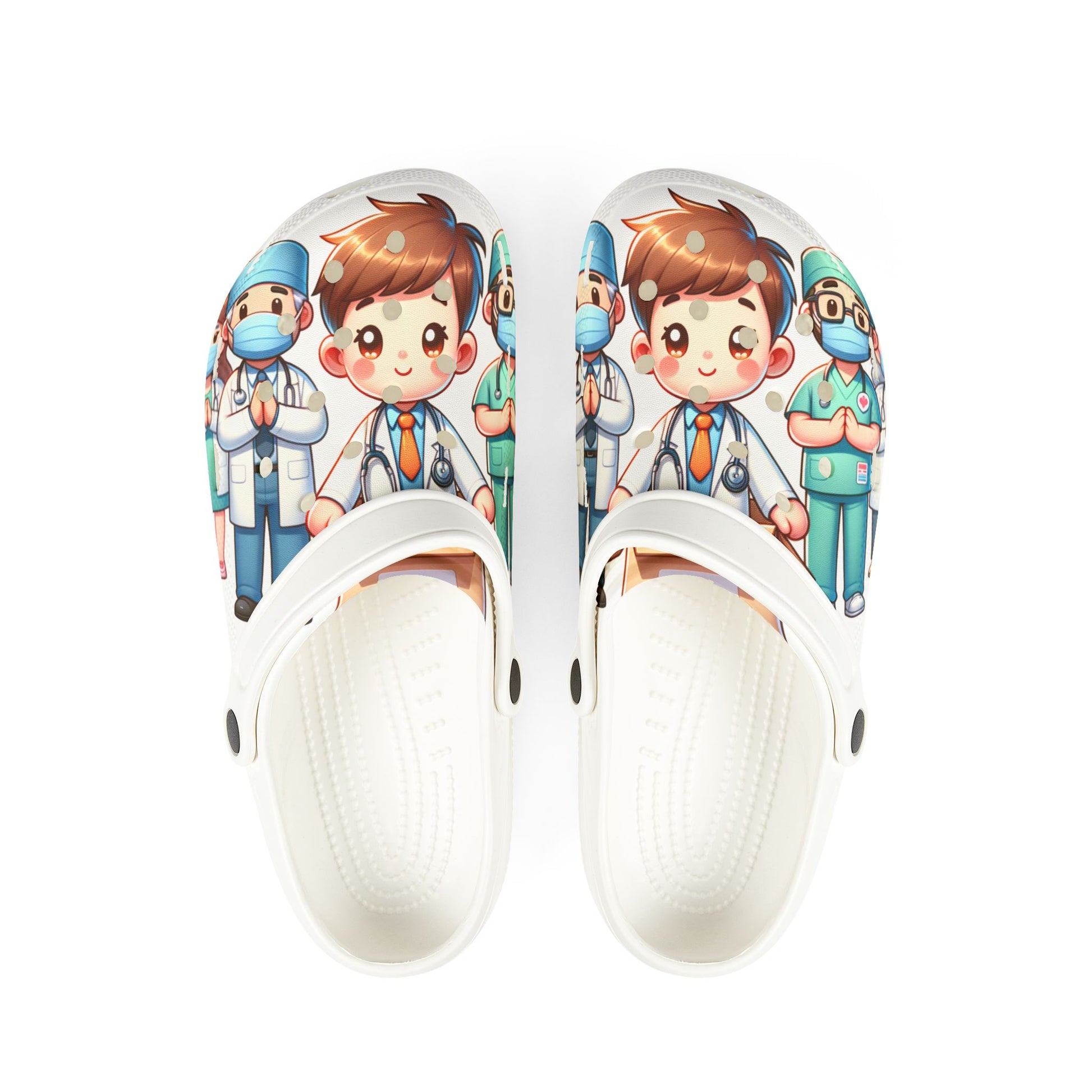 Cute Nurse-Themed EVA Foam Rubber Shoes for Healthcare Professionals