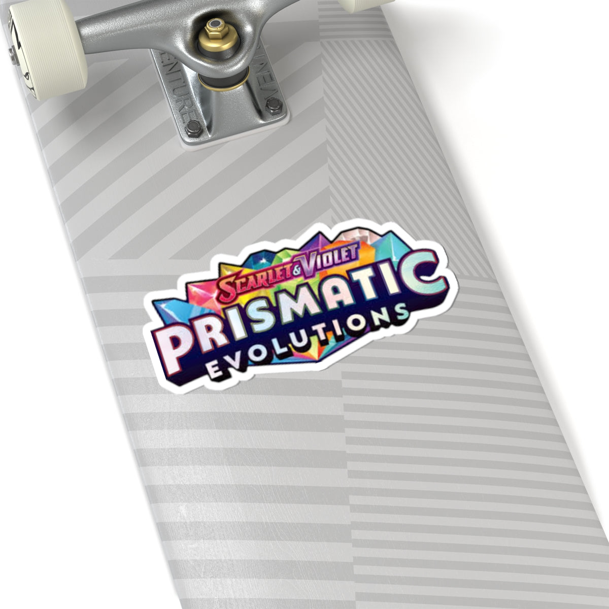 Prismatic Evolutions Kiss-Cut Sticker — Scarlet & Violet Game Logo