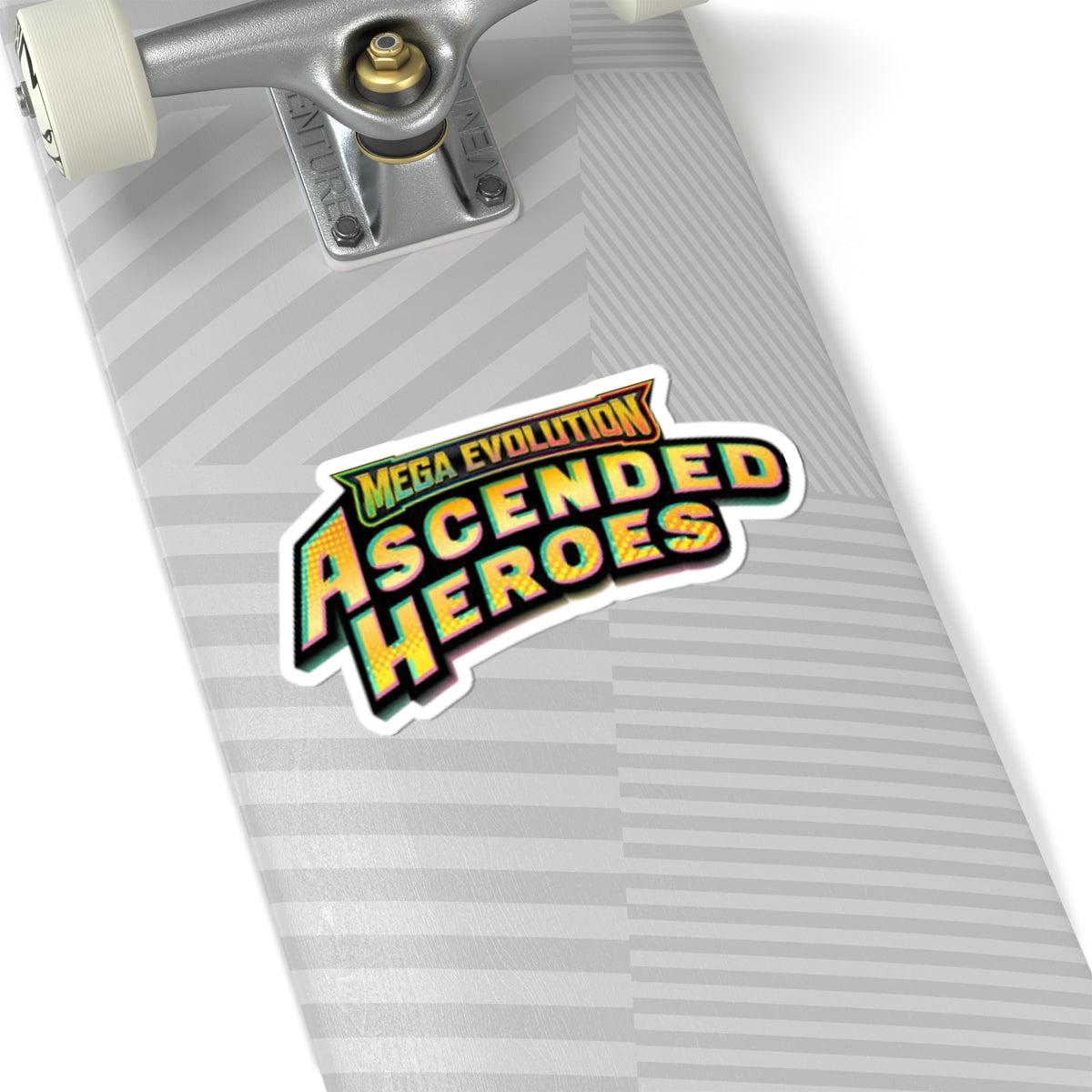 Ascended Heroes Sticker — 'Mega Evolution' Retro Logo Kiss-Cut Sticker