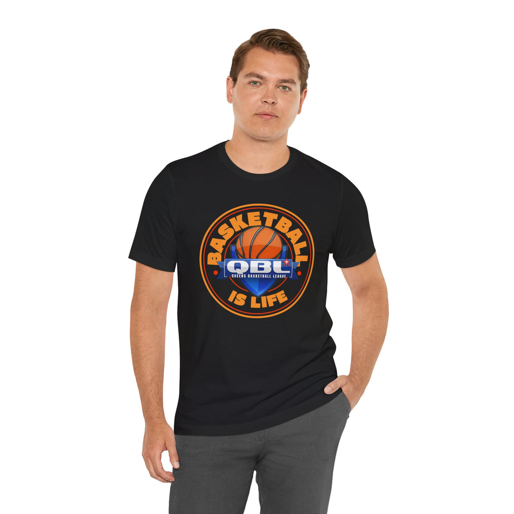 Basketball Is Life Tee — QBL Logo T-Shirt