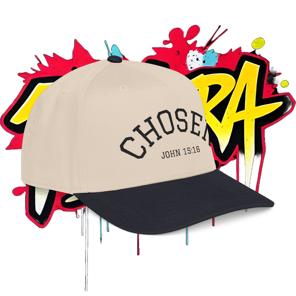 Chosen Embroidered Baseball Cap — Mid Profile Two-Tone Dad Hat