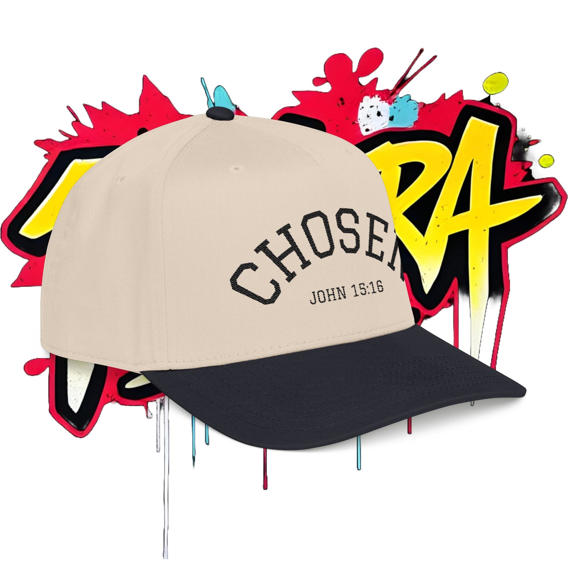 Chosen Embroidered Baseball Cap — Mid Profile Two-Tone Dad Hat