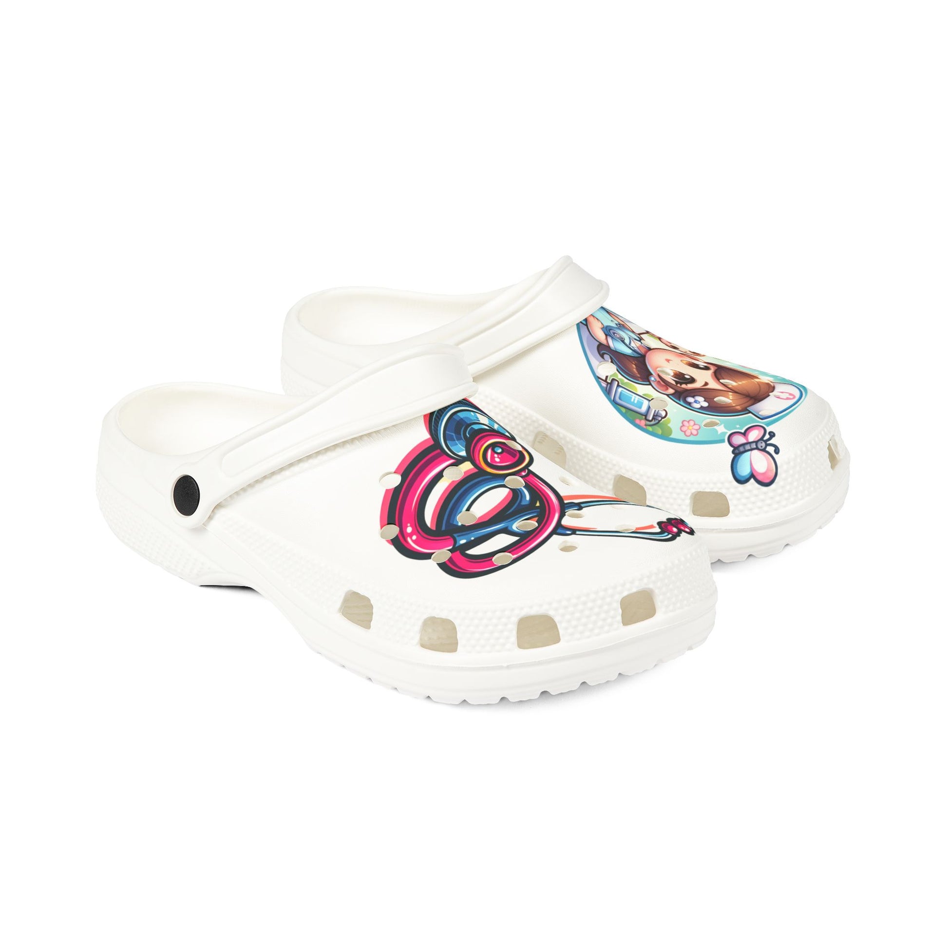 Cute Nurse-Themed EVA Foam Rubber Shoes for Healthcare Professionals