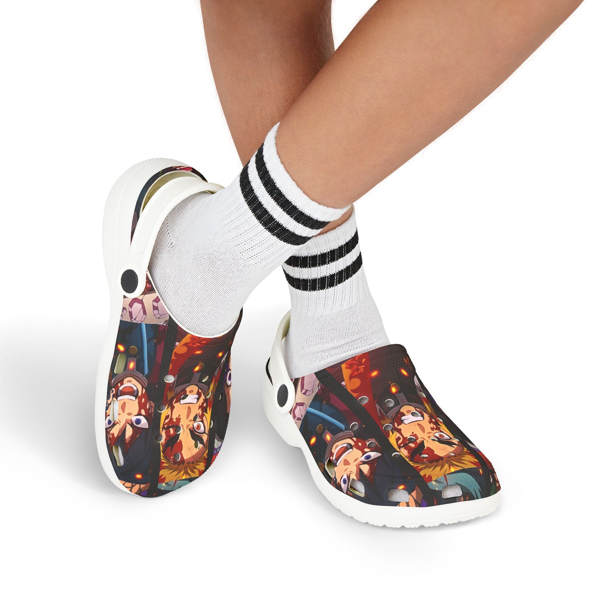 Demon Slayer Themed Kids Clogs -  Fun EVA Foam Shoes for Playtime