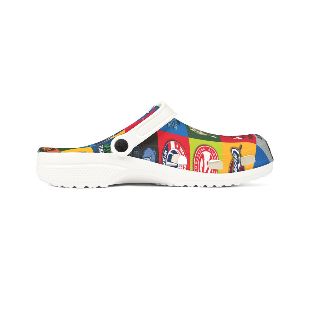 NBA Logos Themed EVA Foam Rubber Shoes for Healthcare Professionals