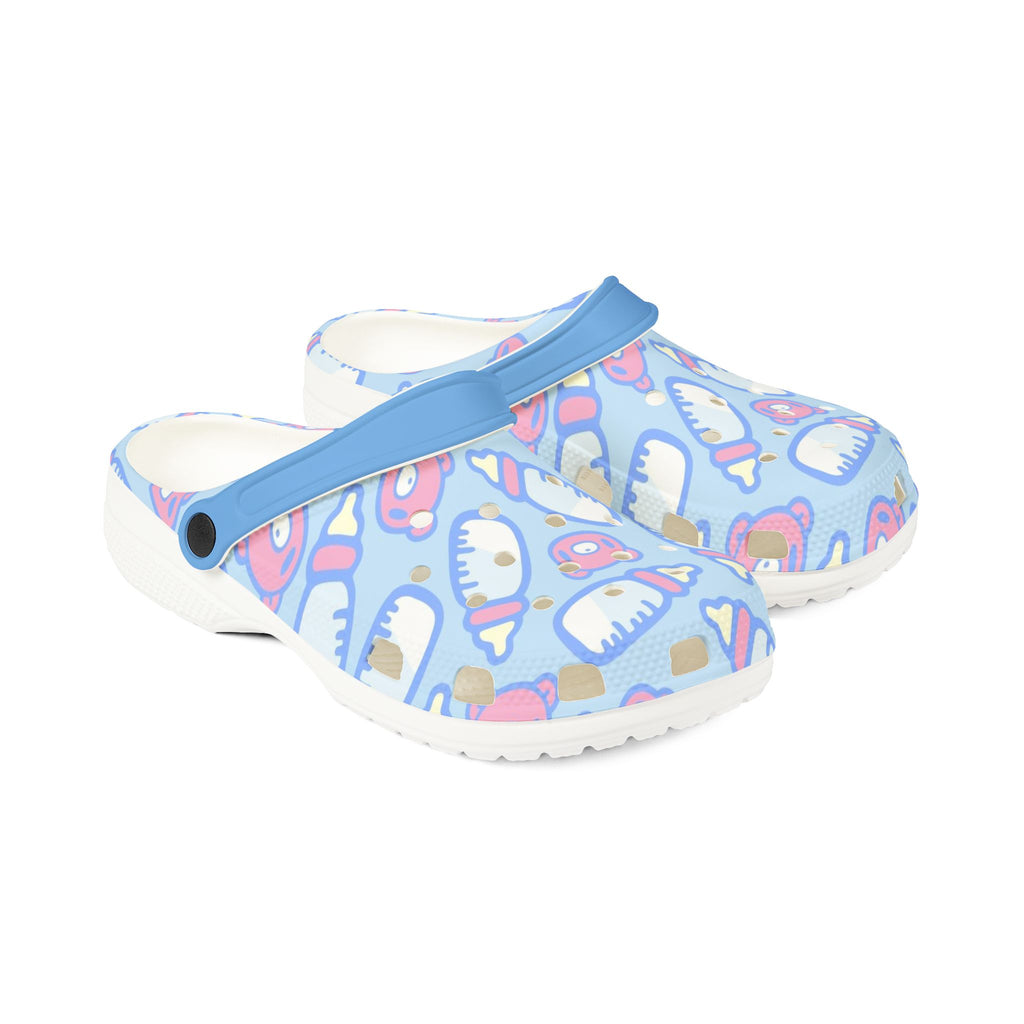 Fun Baby Bottle Themed EVA Foam Rubber Shoes with Ice Cream and Bear Design
