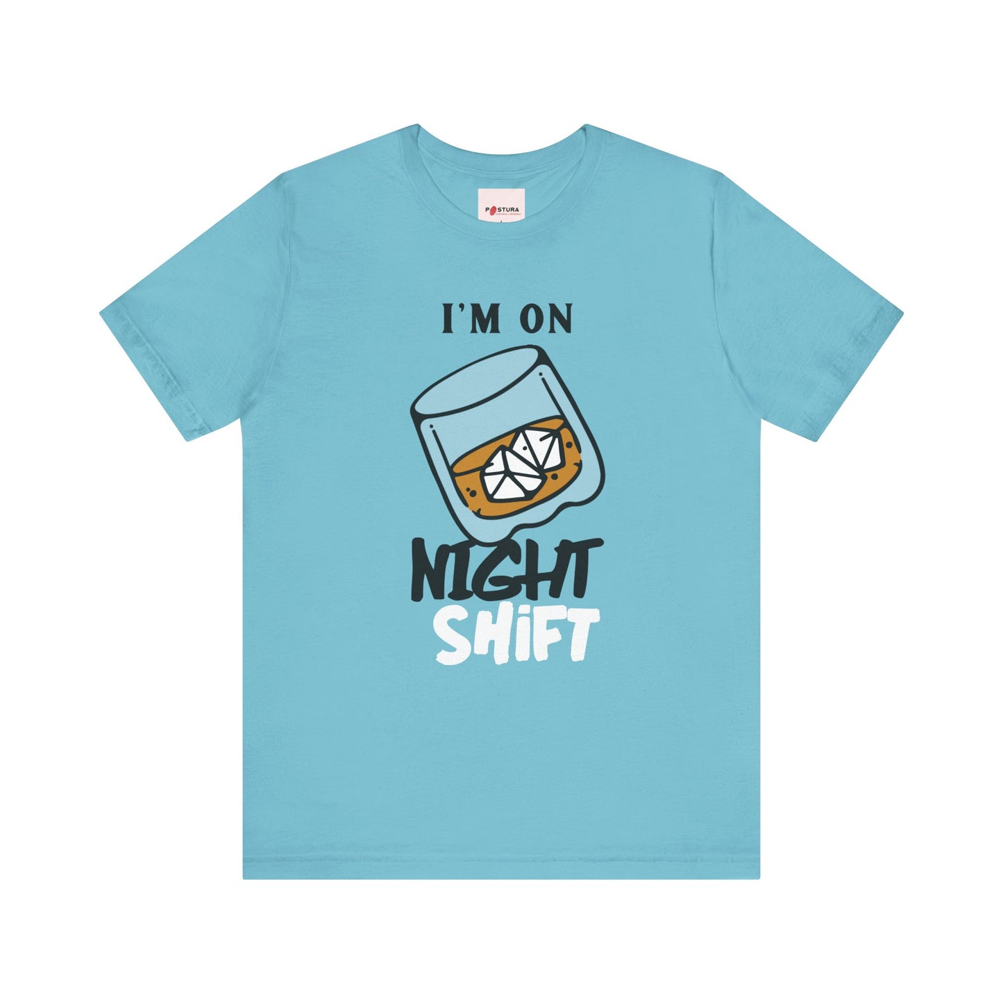 Night Shift Unisex Tee Design - Funny Work Shirt for Night Owls