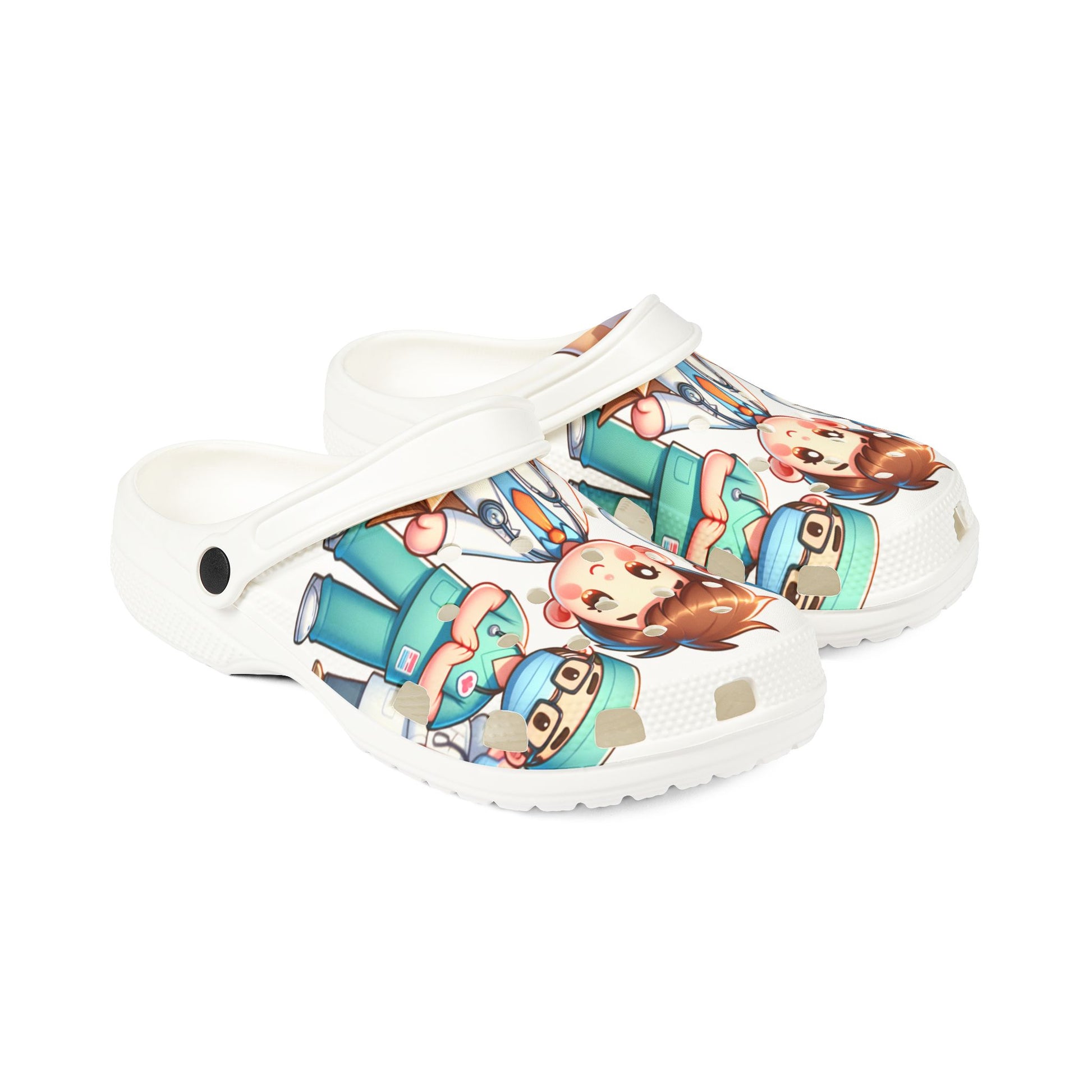 Cute Nurse-Themed EVA Foam Rubber Shoes for Healthcare Professionals