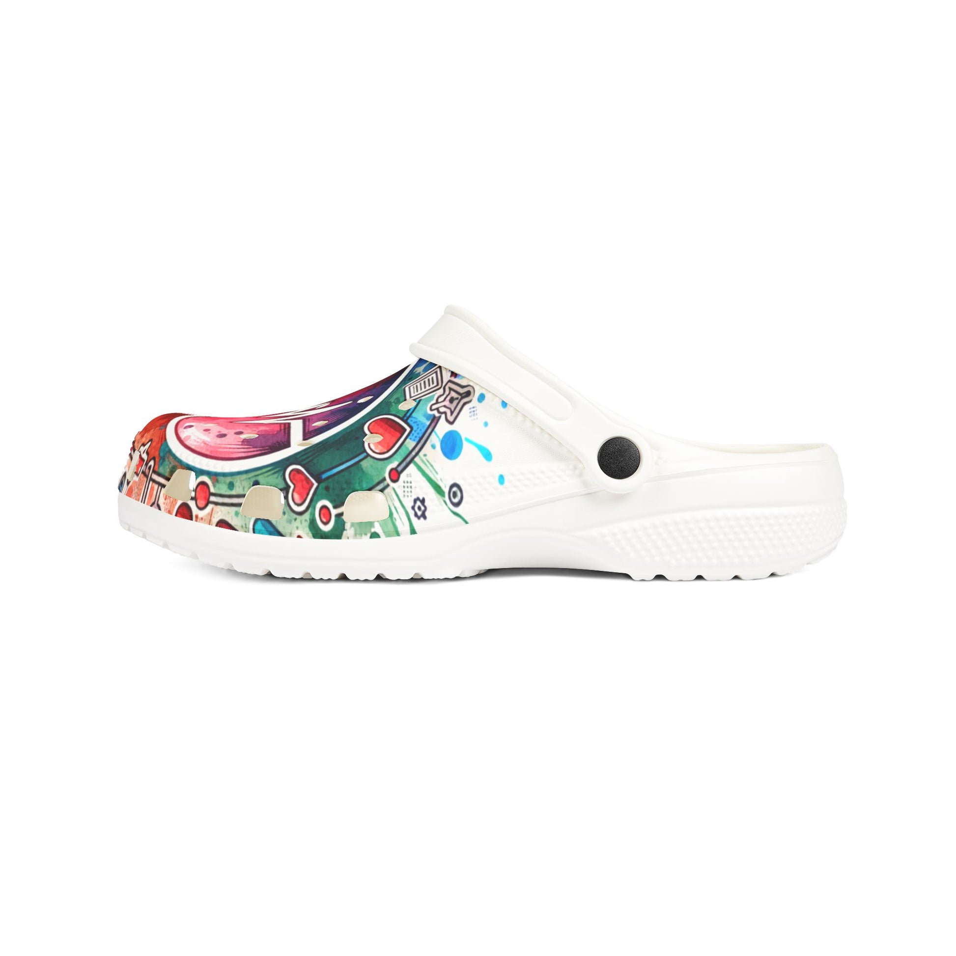 Heartbeat Nurse-Themed EVA Foam Rubber Shoes for Healthcare Professionals