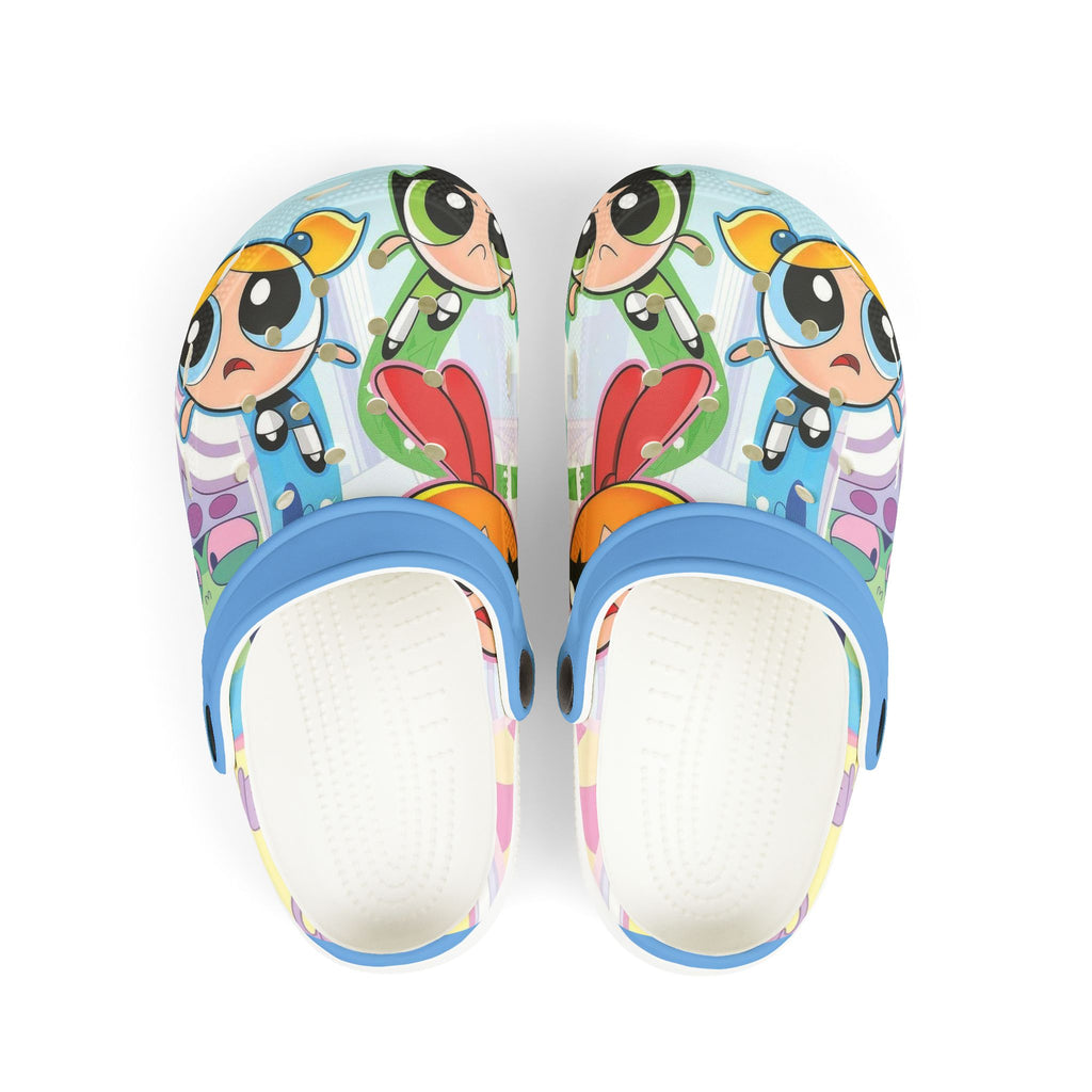 Power Puff Themed Kids Clogs -  Fun EVA Foam Shoes for Playtime